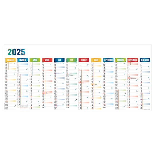 PLANNING GÉANT EFFAÇABLE SOUPLE - 2024
