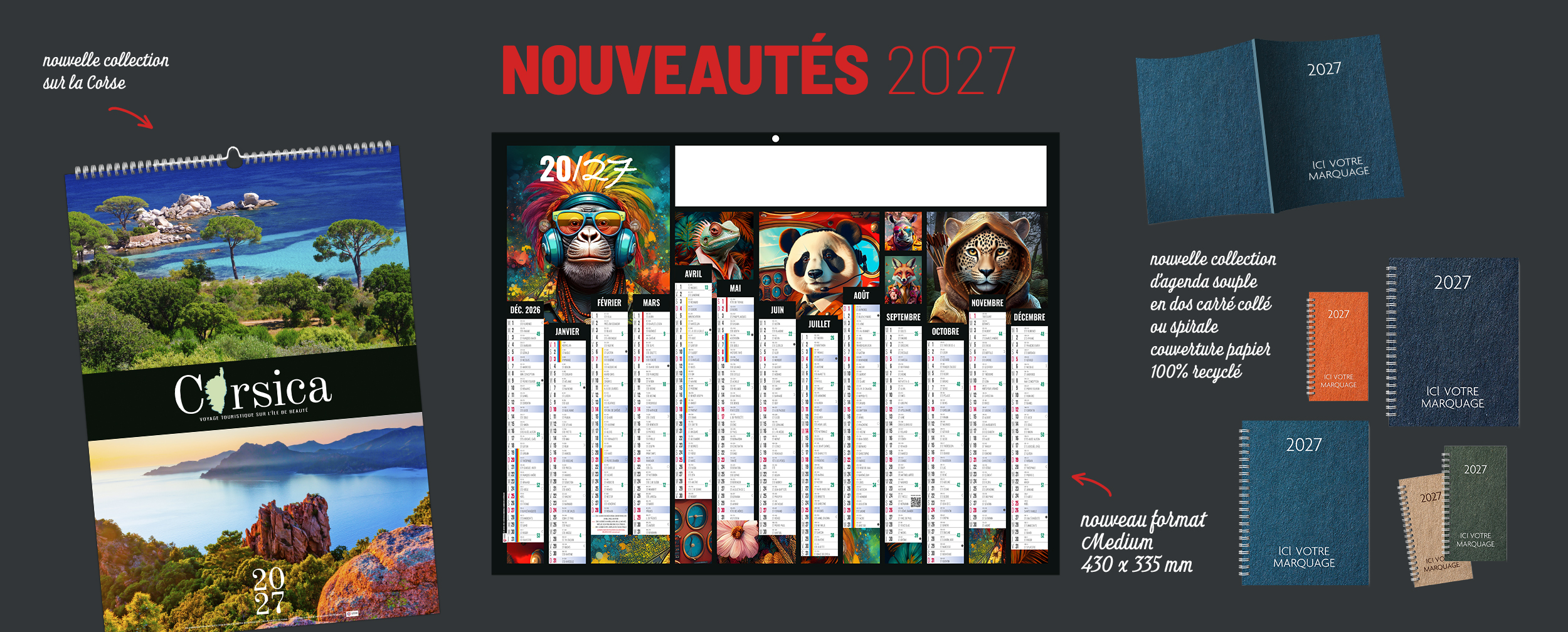nouveaux calendriers 2027