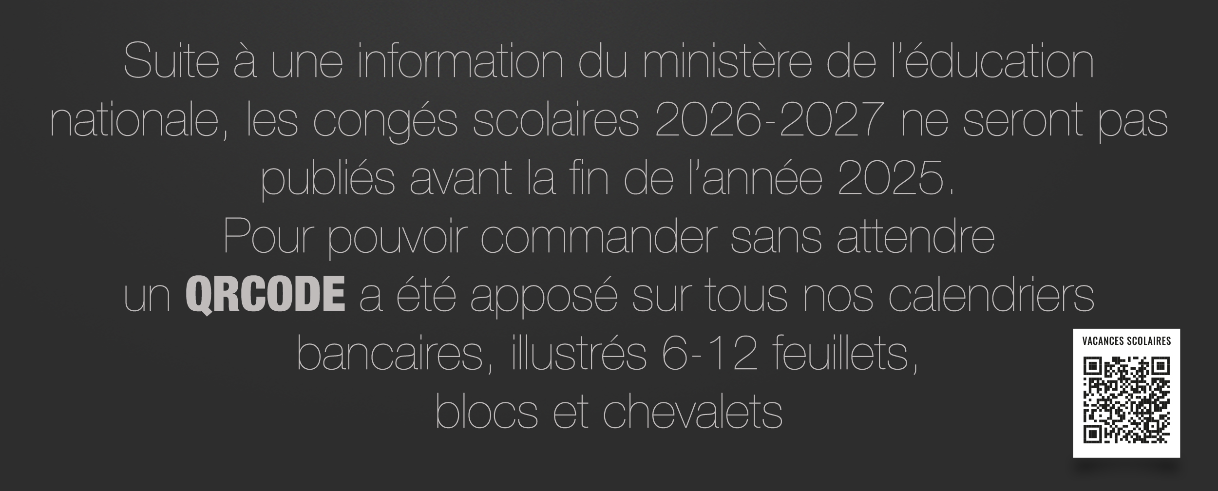 vacances scolaires