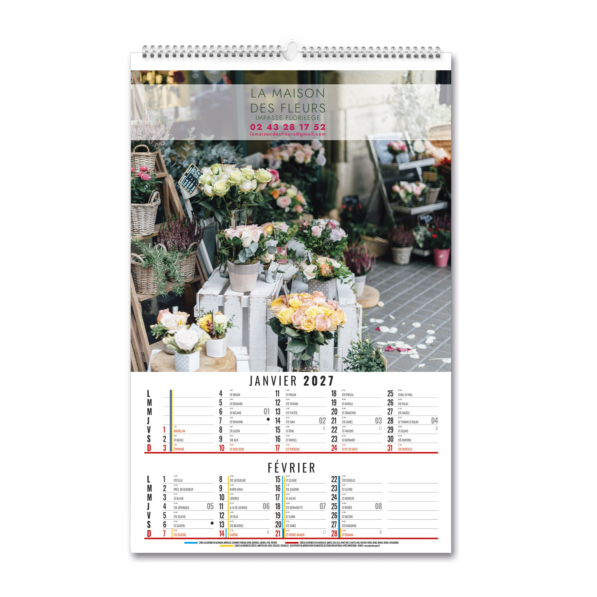 Illustre bloc creation 2027 – Carnet personnalisé - vue 3