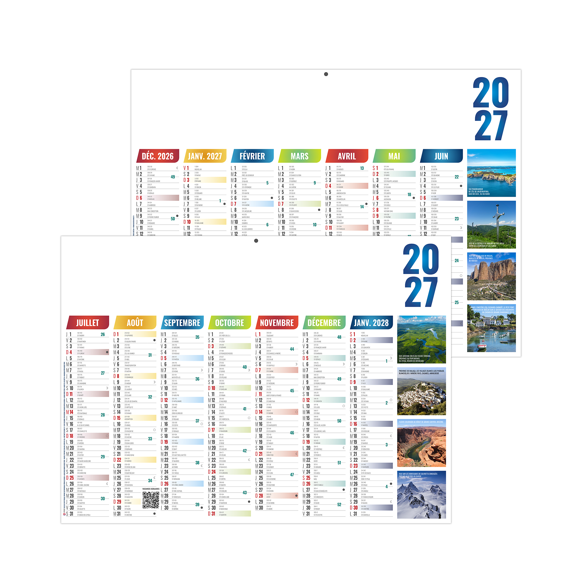 Alexandre 2027 – Calendrier avec logo - vue 1