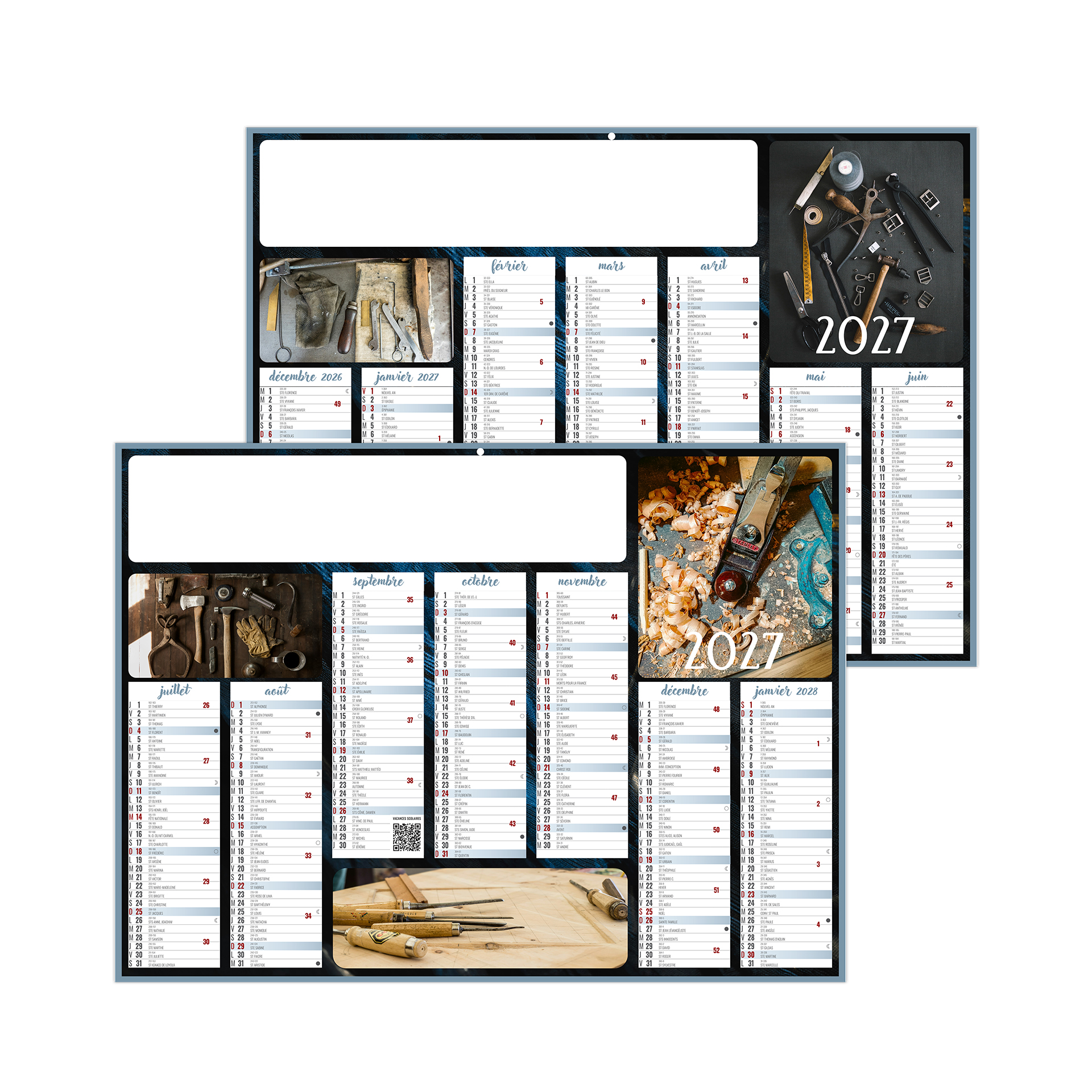 Artisanal 2027 – Calendrier avec logo - vue 1