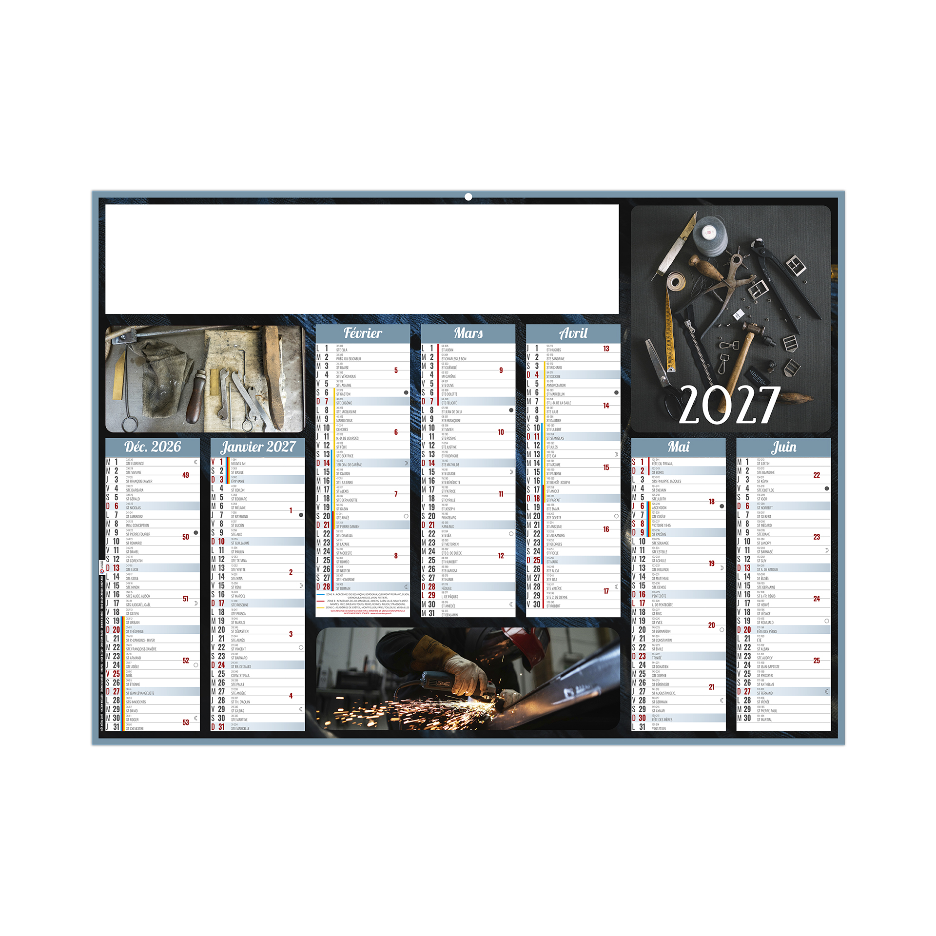 Artisanal 2027 – Calendrier avec logo - vue 2