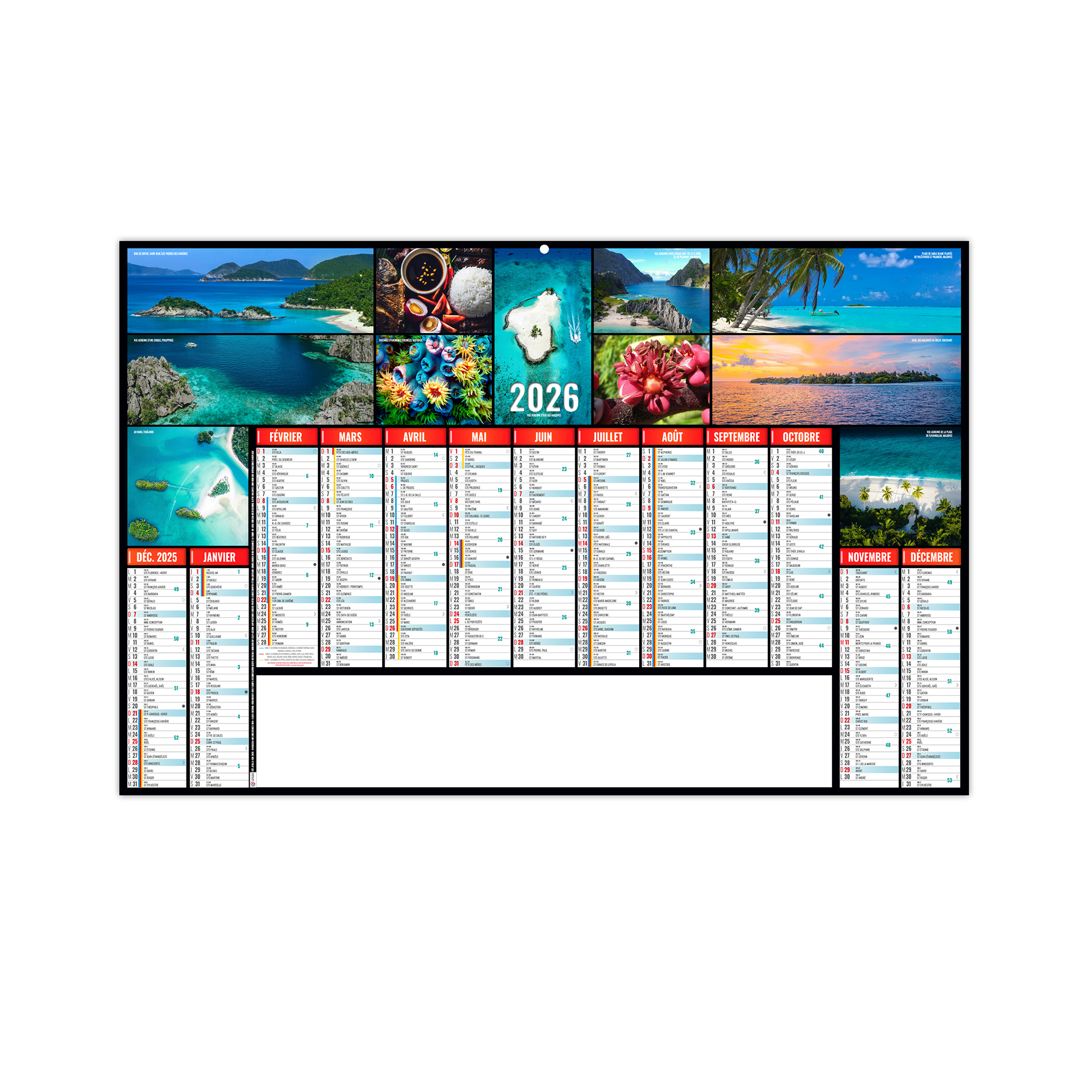 Atolls 2027 – Calendrier avec logo - vue 1