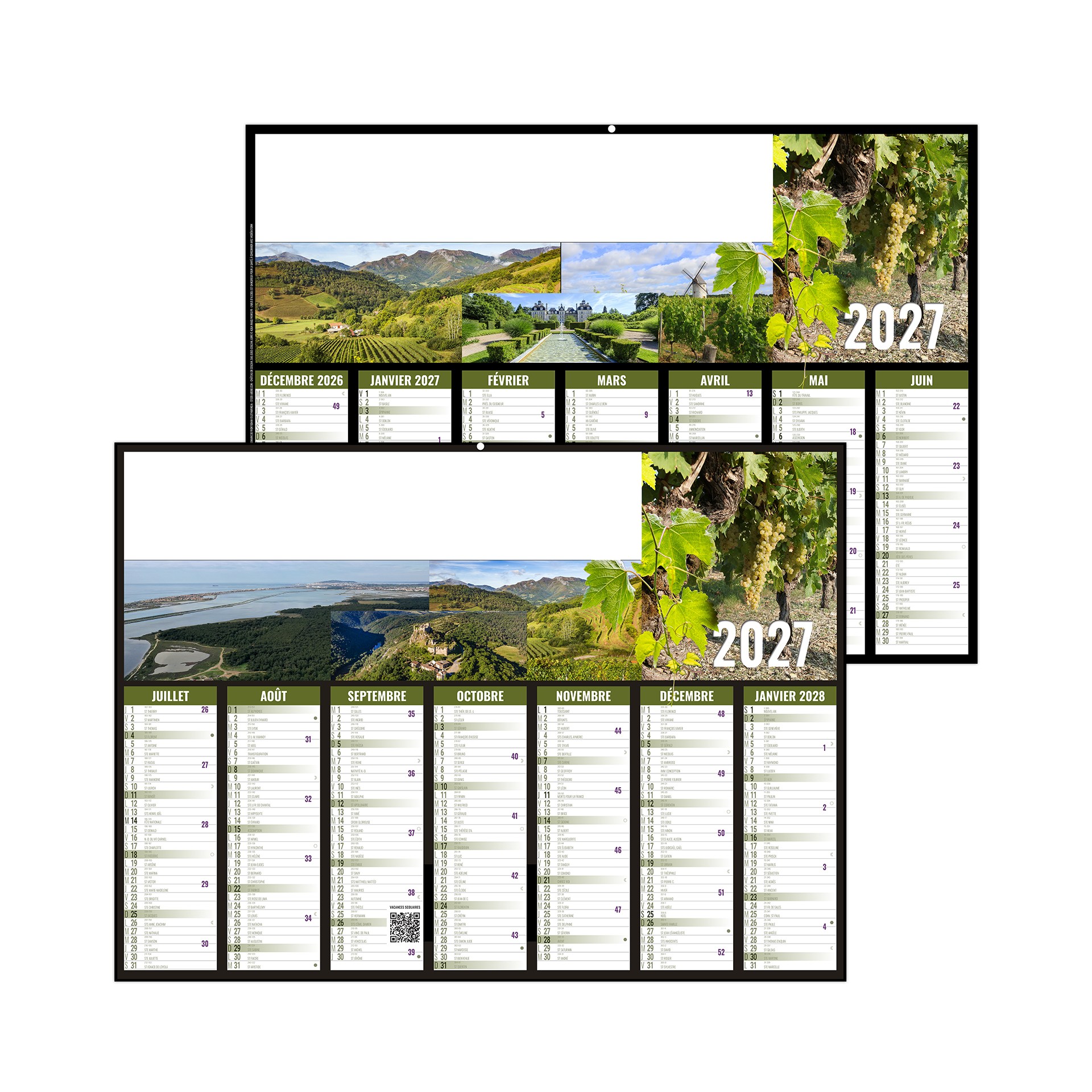 Aymeric 2027 – Calendrier avec logo - vue 1