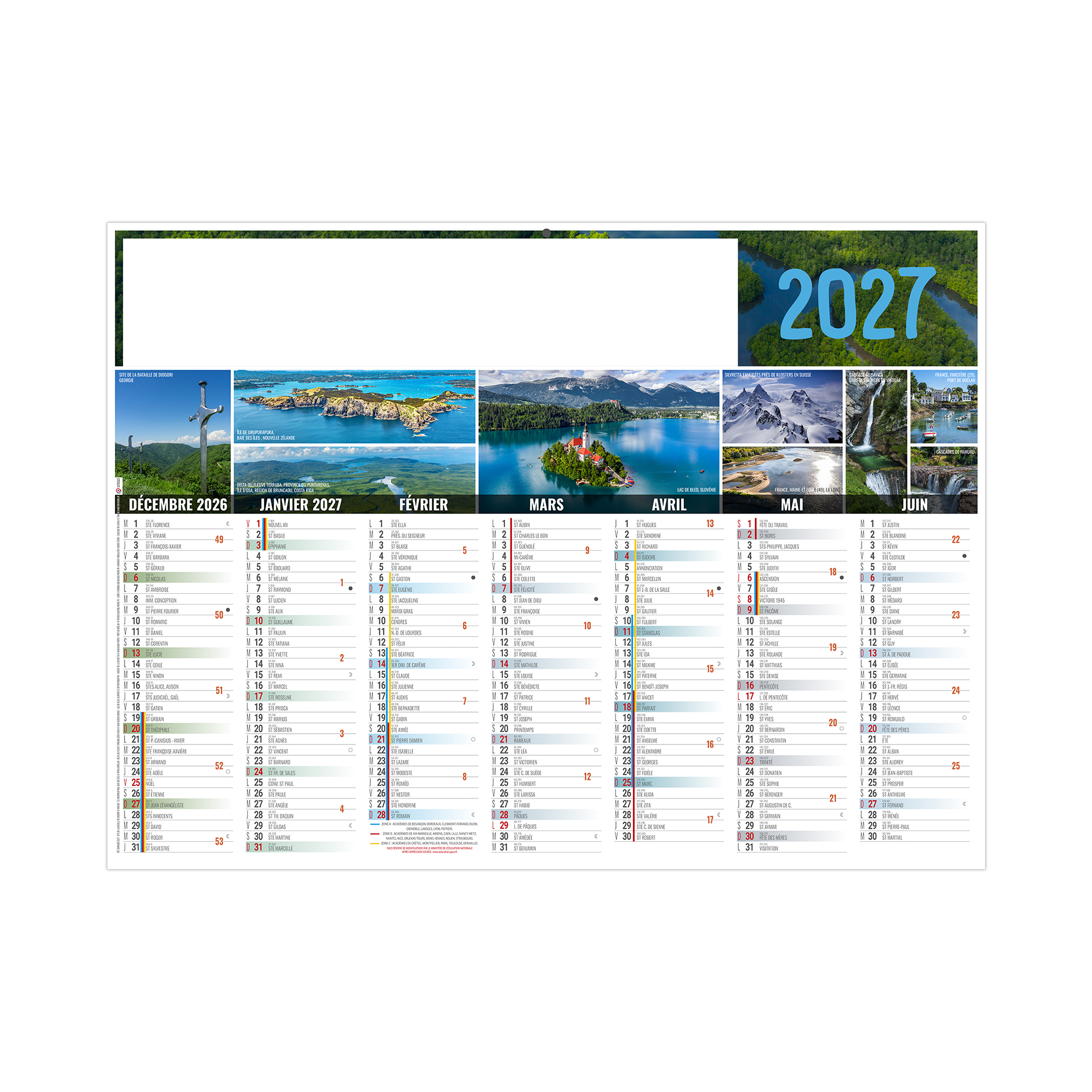 Barnabé 2027 – Calendrier avec logo - vue 2