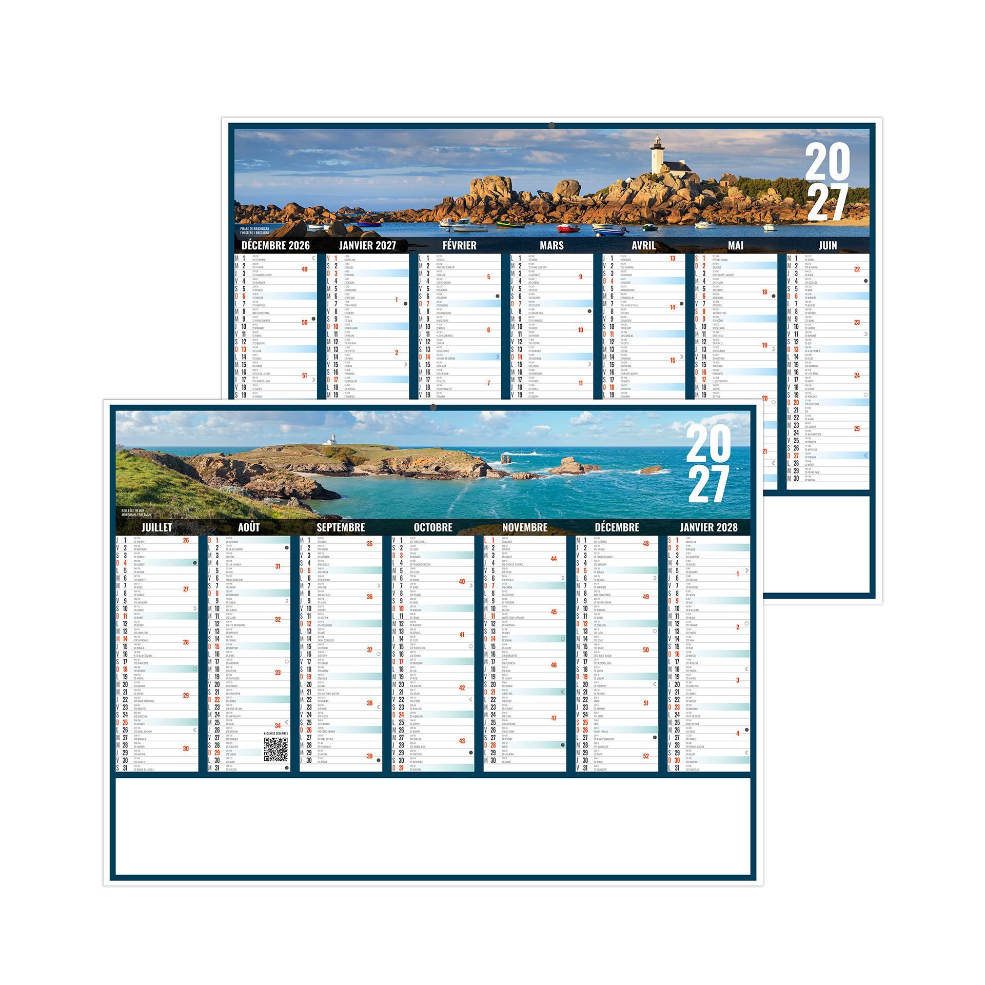 Liberté bretagne 2027 – Calendrier avec logo - vue 1