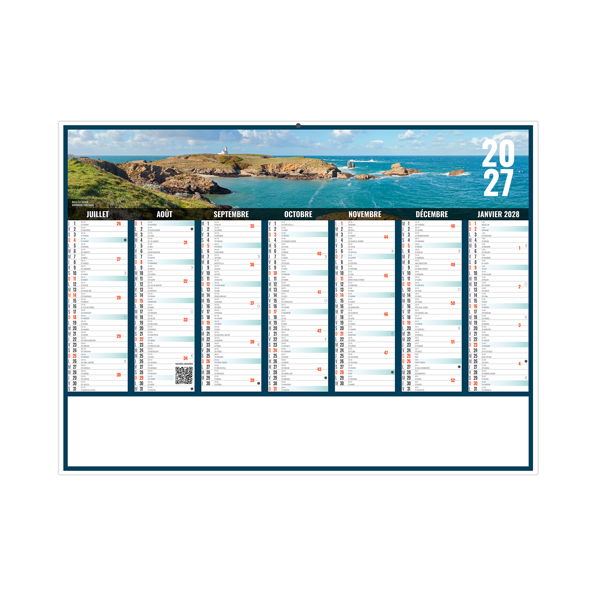 Liberté bretagne 2027 – Calendrier avec logo - vue 3