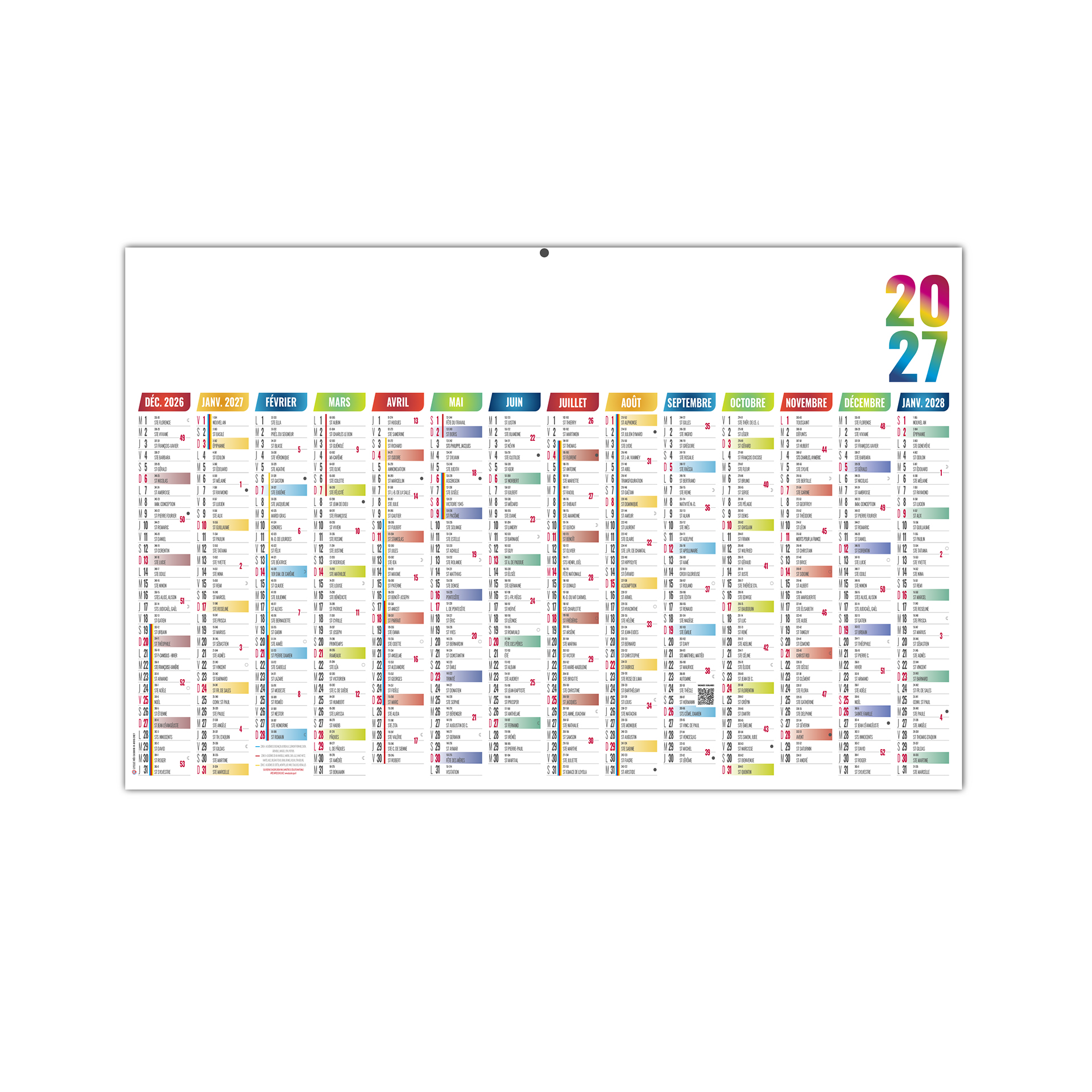 Casimir 2027 — calendrier 2027 personnalisé Grenoble