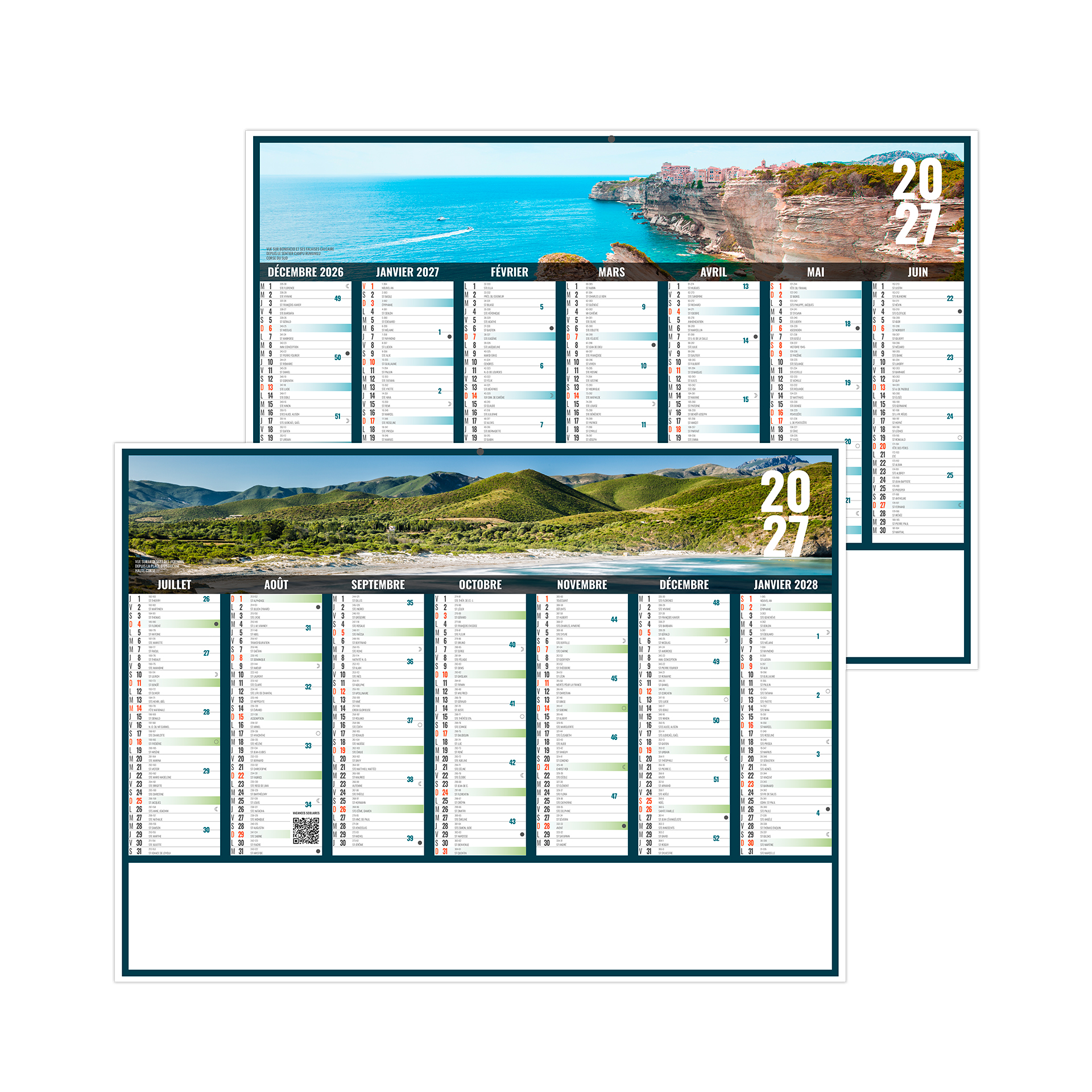 Liberté corse 2027 – Calendrier avec logo - vue 1
