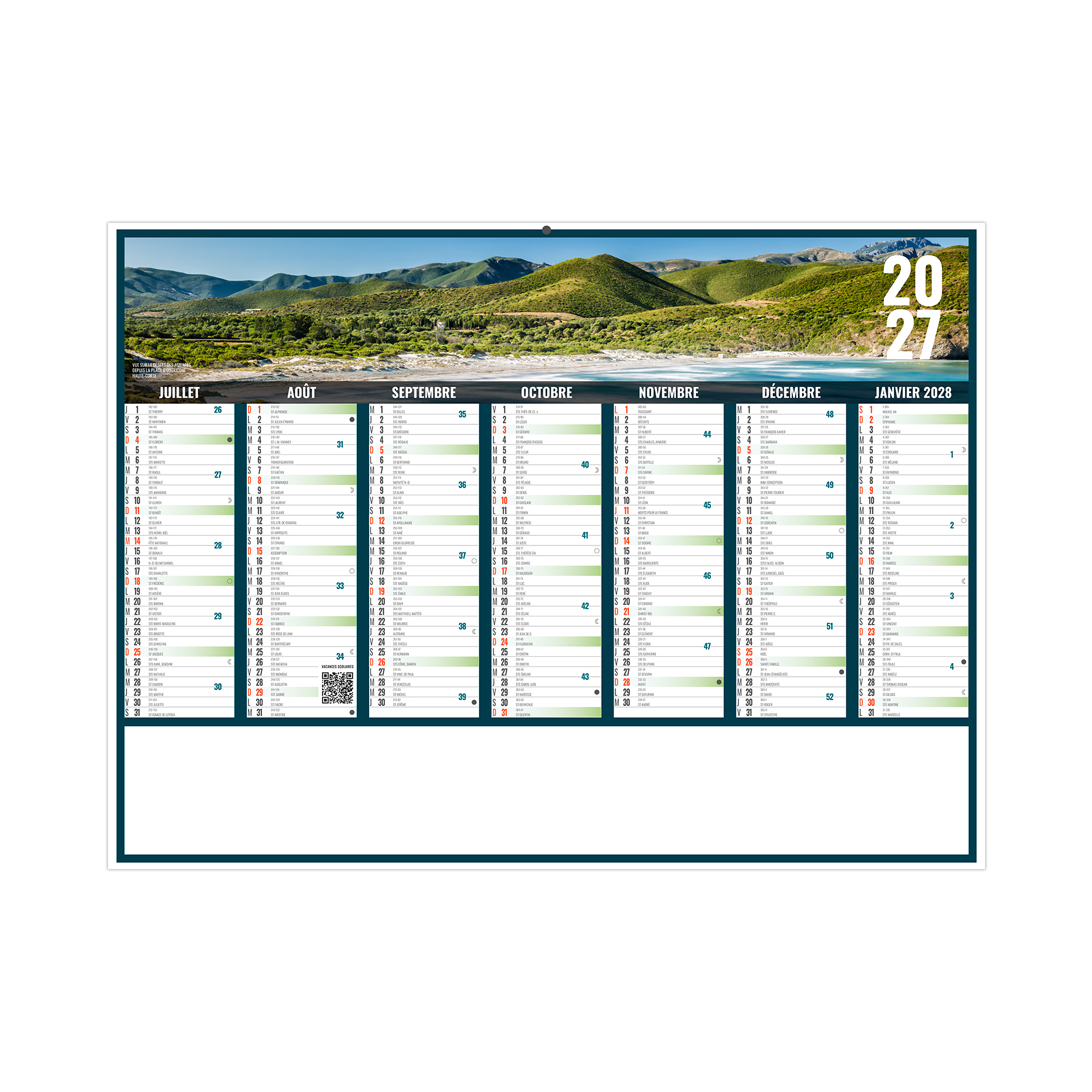Liberté corse 2027 – Calendrier avec logo - vue 3