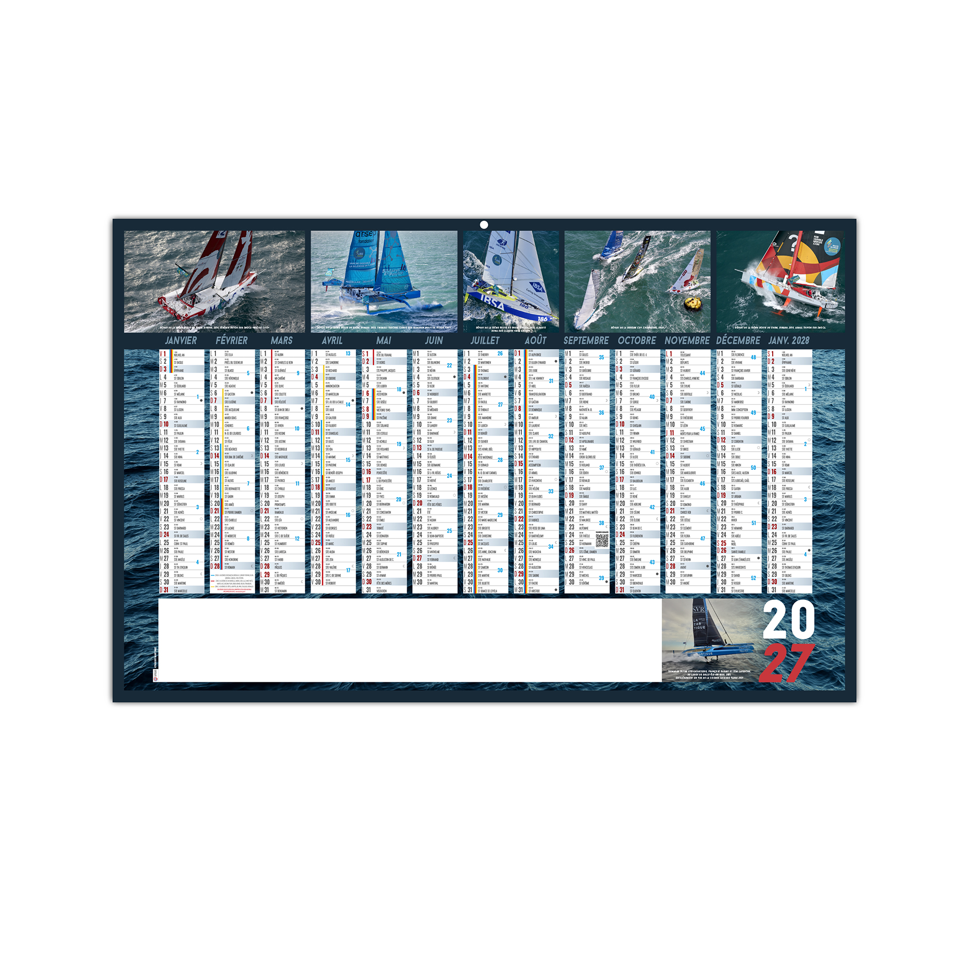 Course au large 2027 – Calendrier avec logo - vue 1