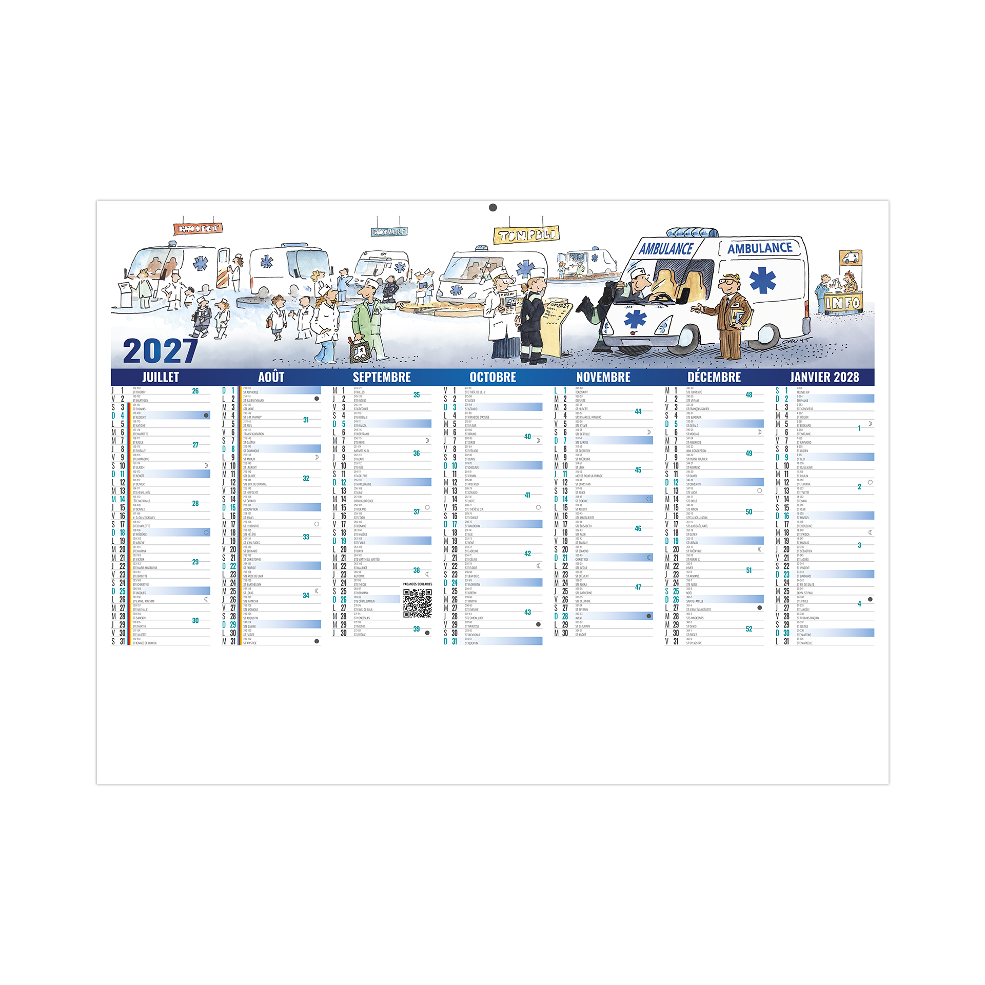 De toute urgence 2027 – Calendrier avec logo - vue 3