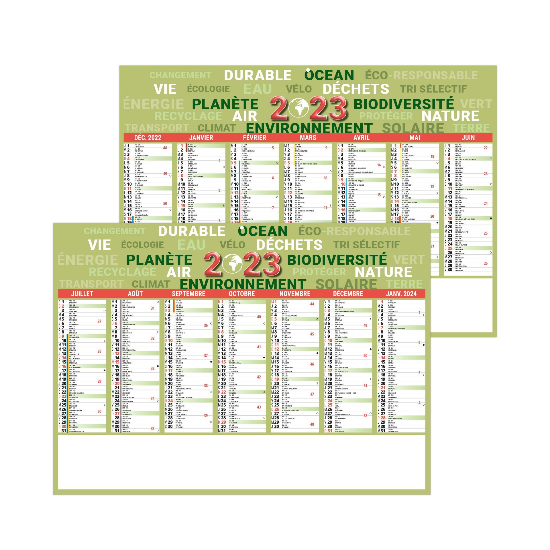 Calendrier D écriture 2023 Calendrier Bancaire Écodurable 2023