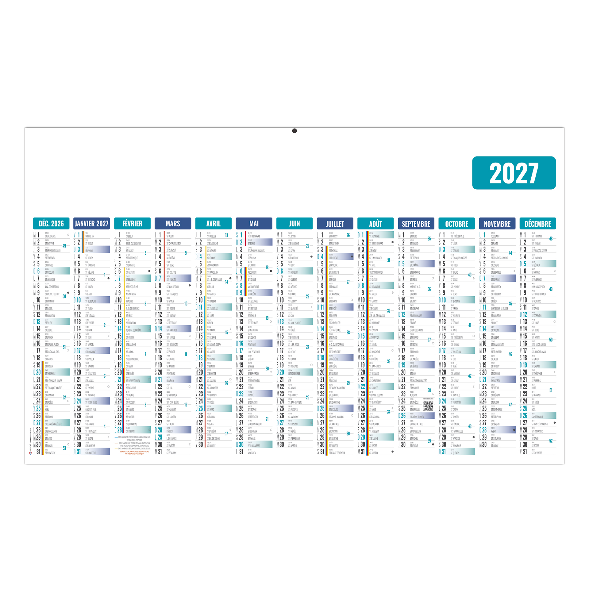 Ecomax 2027 – Calendrier avec logo - vue 1