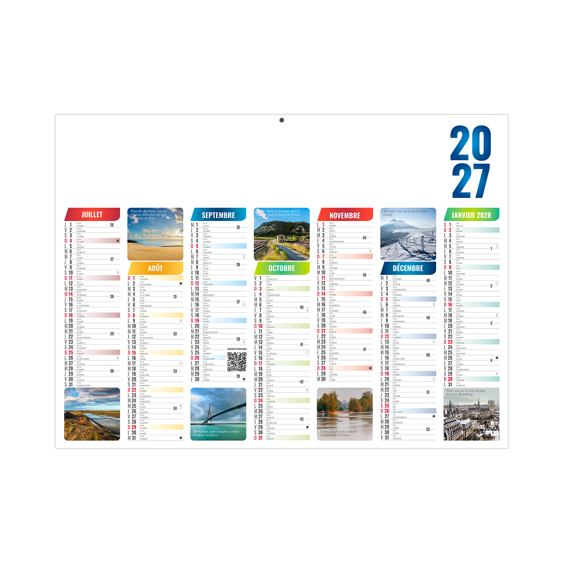 Émilien 2027 – Calendrier avec logo - vue 3