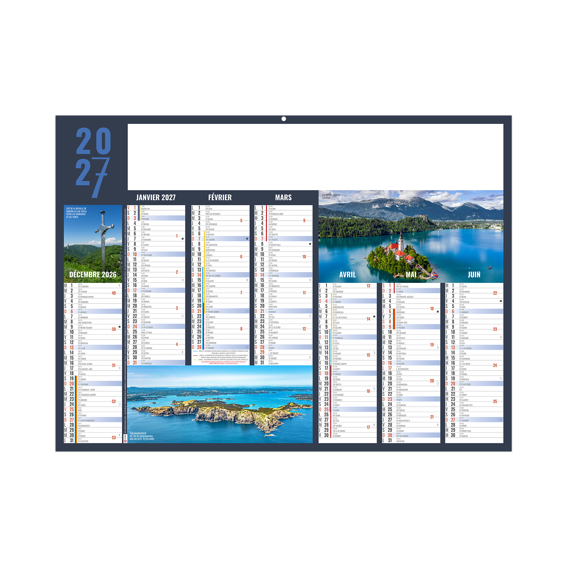Expéditions 2027 – Calendrier avec logo - vue 2
