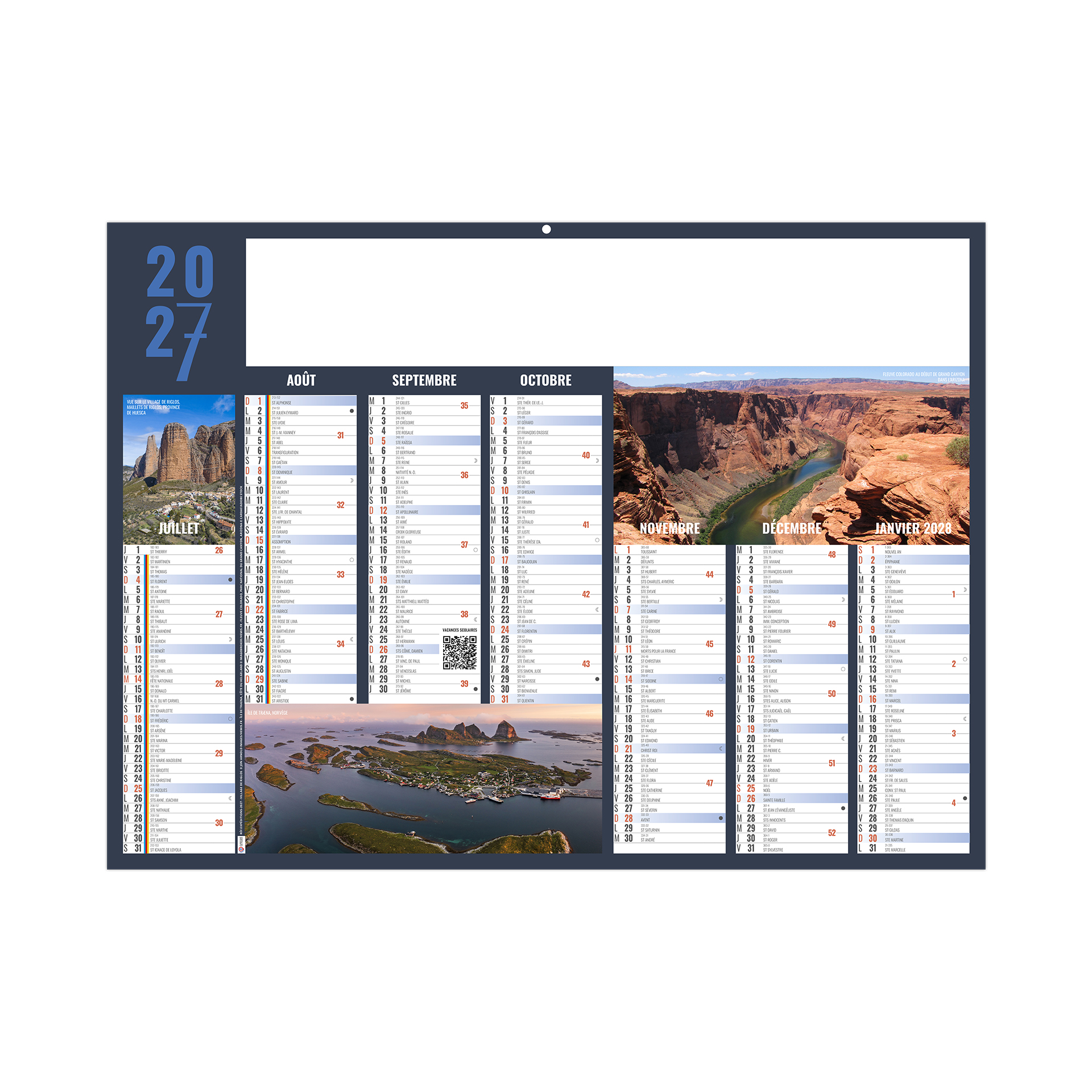 Expéditions 2027 – Calendrier avec logo - vue 3