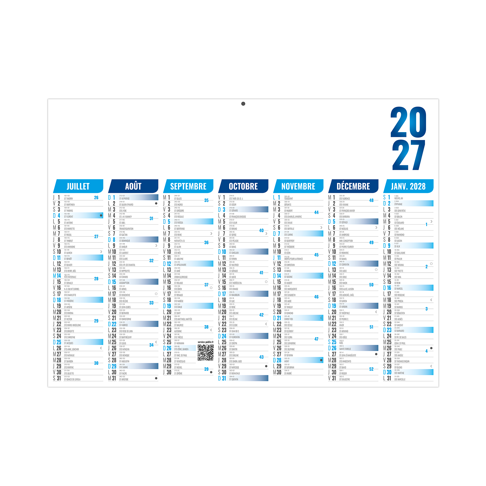 Florentin 2027 – Calendrier avec logo - vue 3