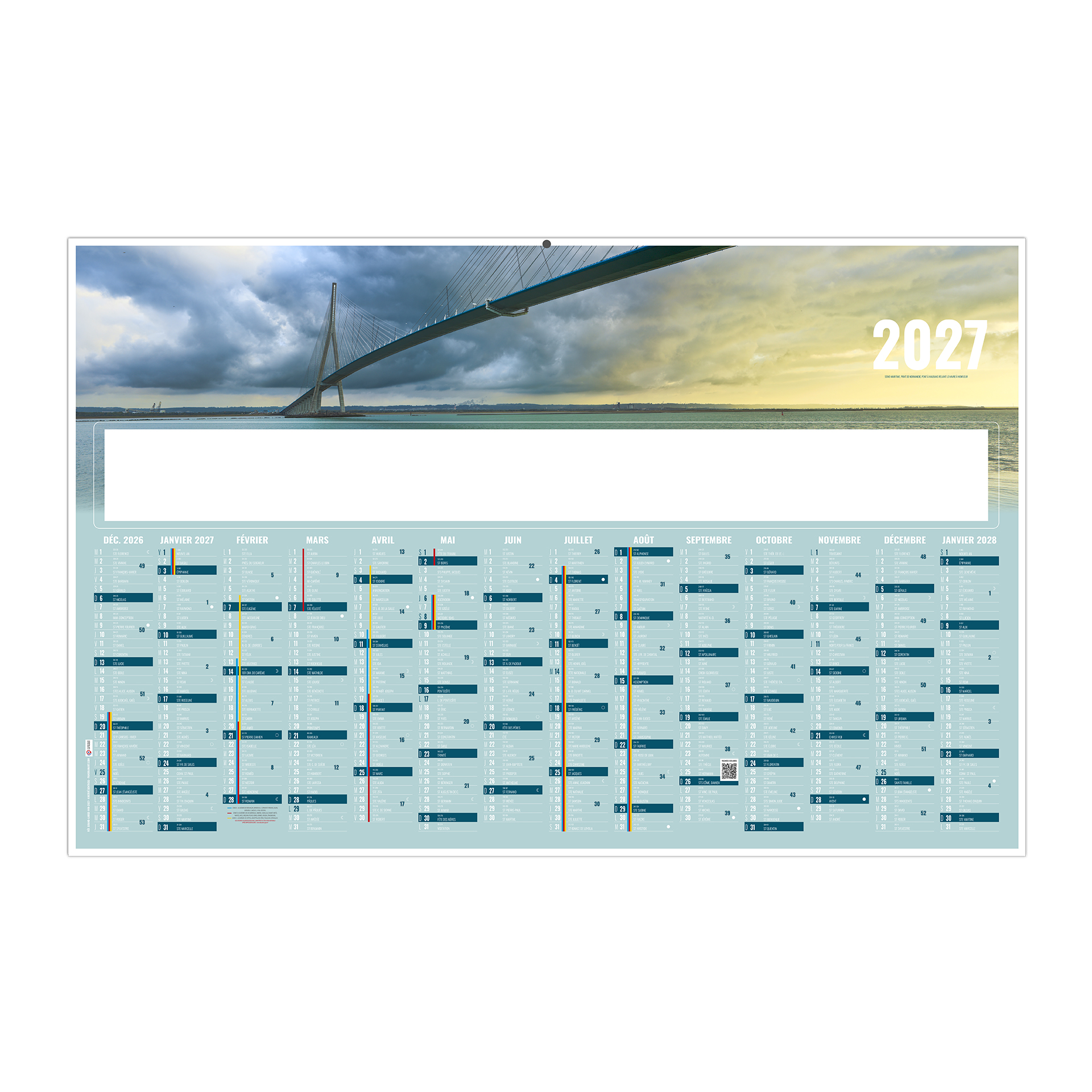 Grand large 2027 – Calendrier avec logo - vue 1