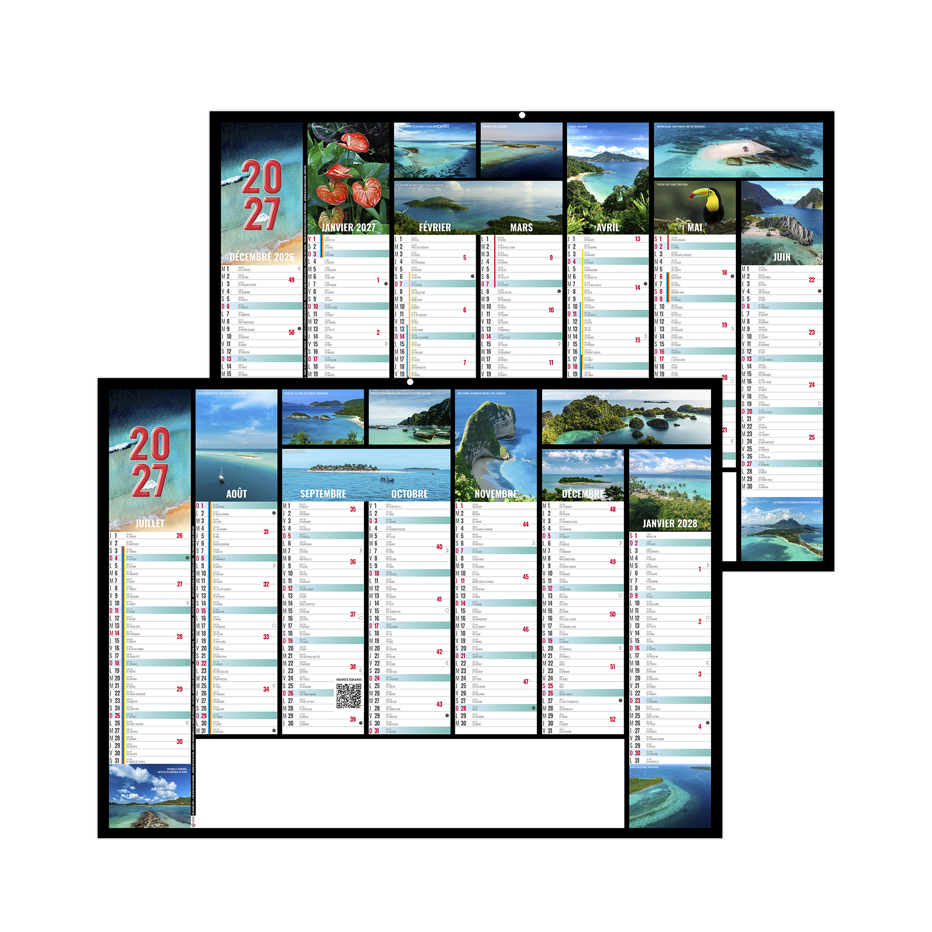 Jeanne 2027 – Calendrier avec logo - vue 1