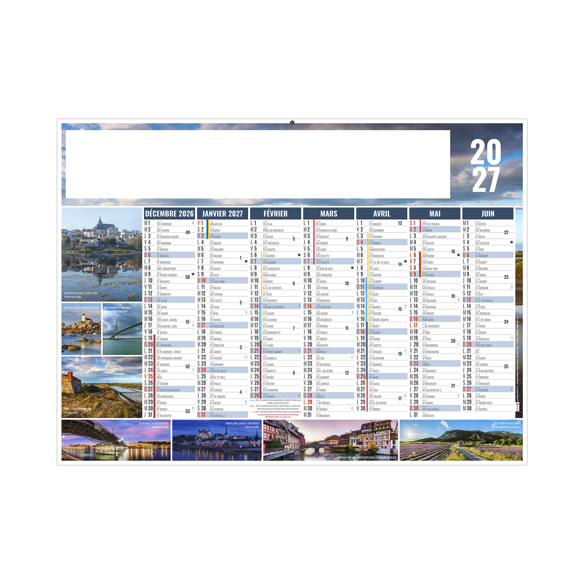 Julien 2027 – Calendrier avec logo - vue 2