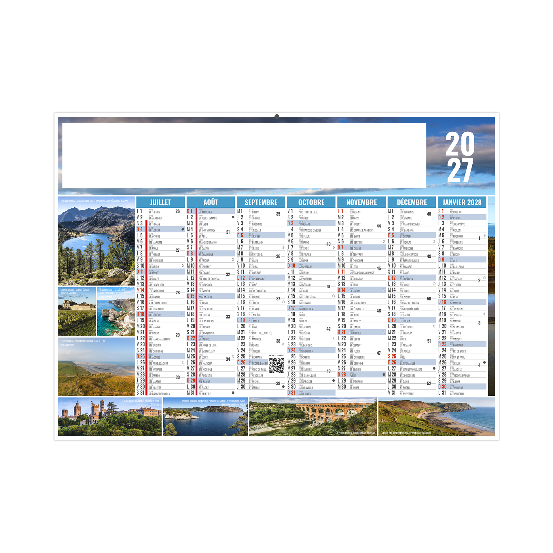 Julien 2027 – Calendrier avec logo - vue 3