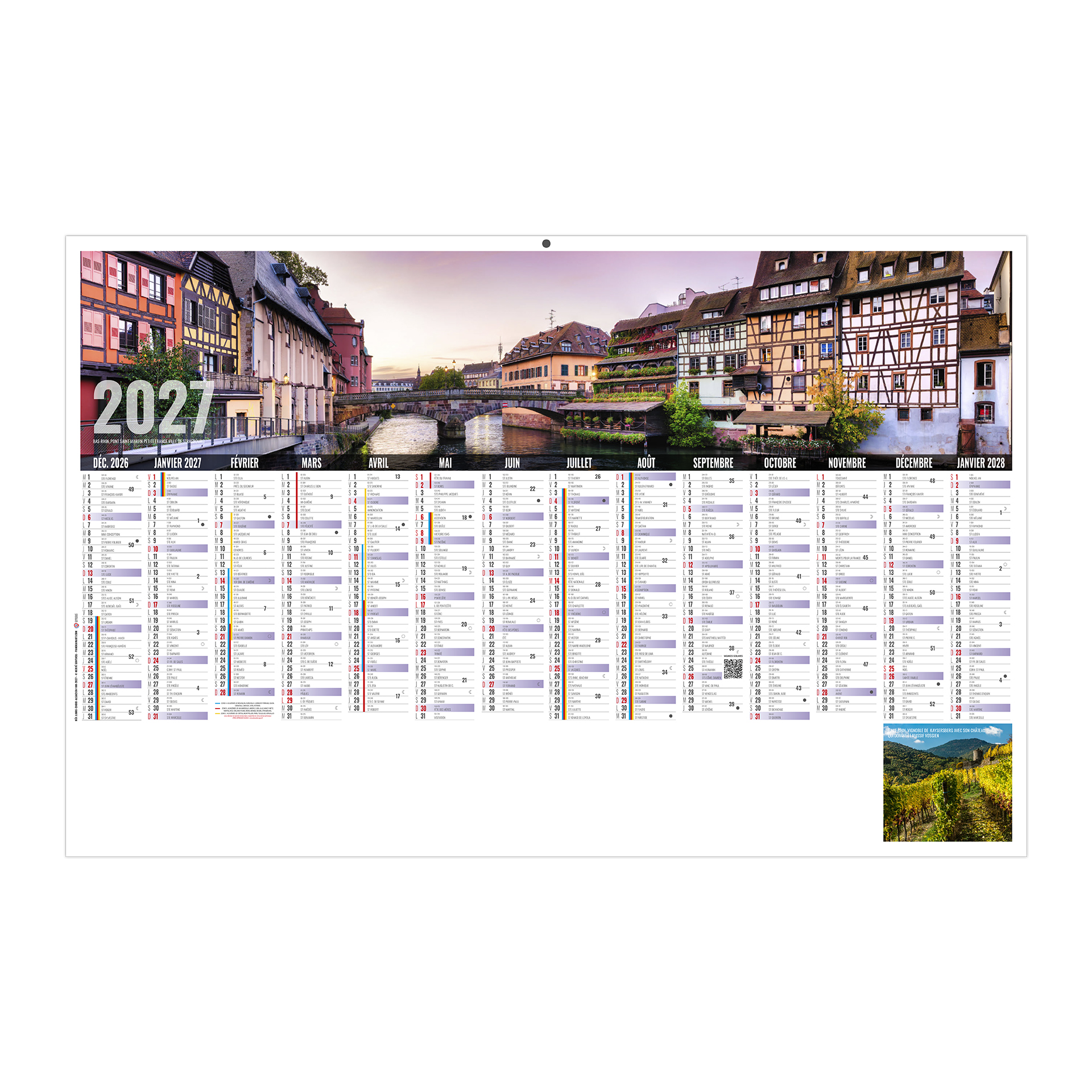 Libre choix alsacien 2027 – Calendrier avec logo - vue 1
