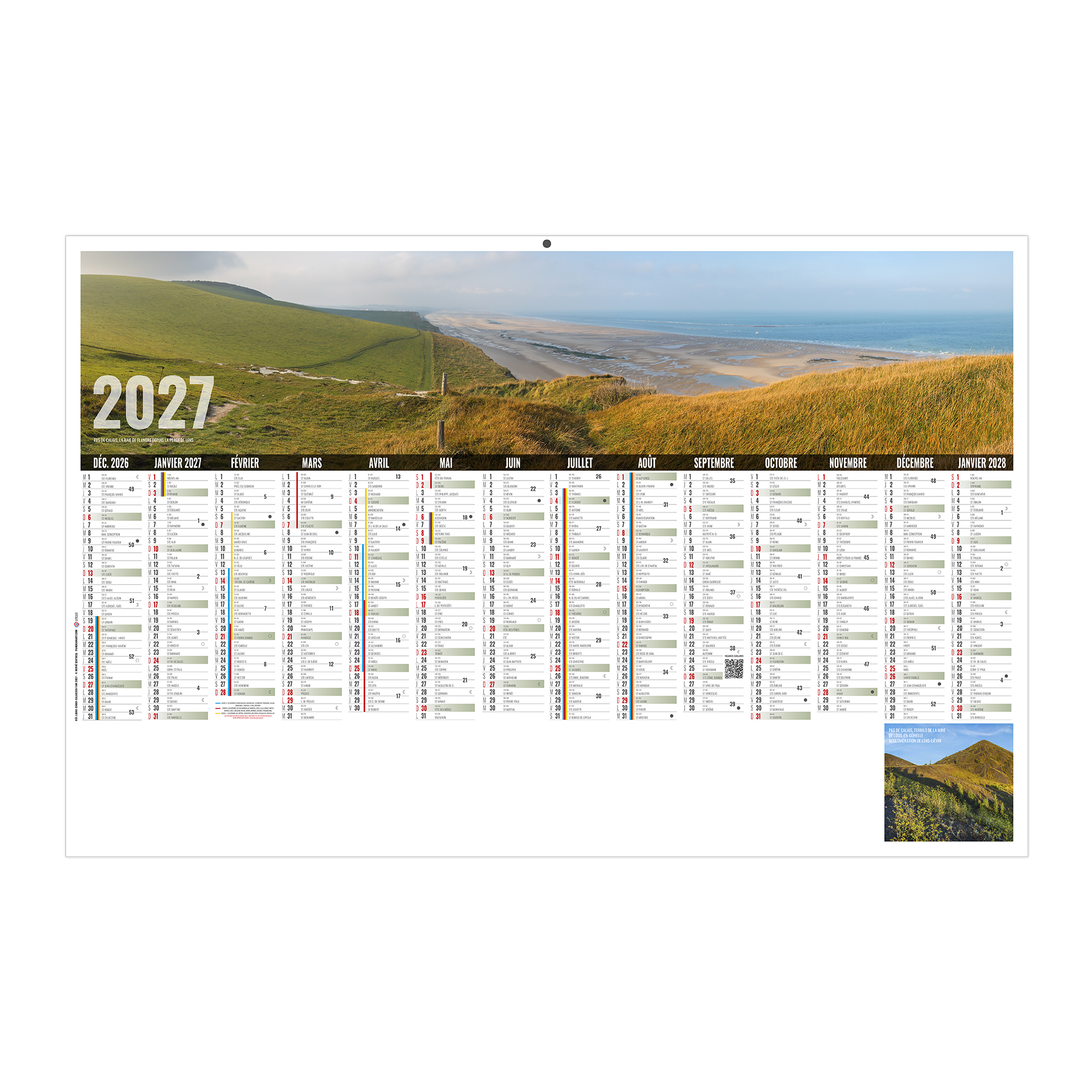 Libre choix calaisien 2027 – Calendrier avec logo - vue 1