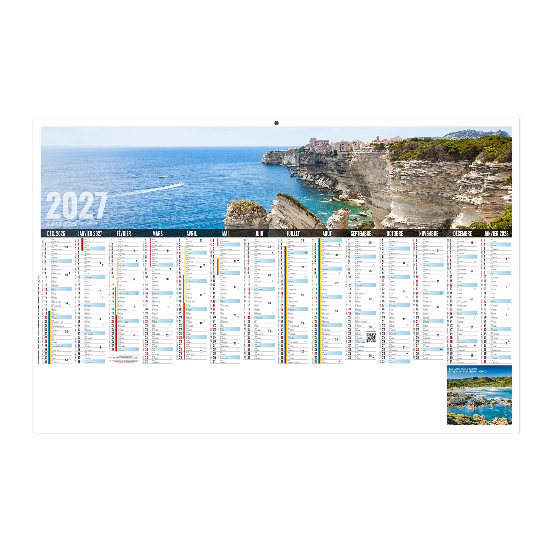 Libre choix corse 2027 – Calendrier avec logo - vue 1