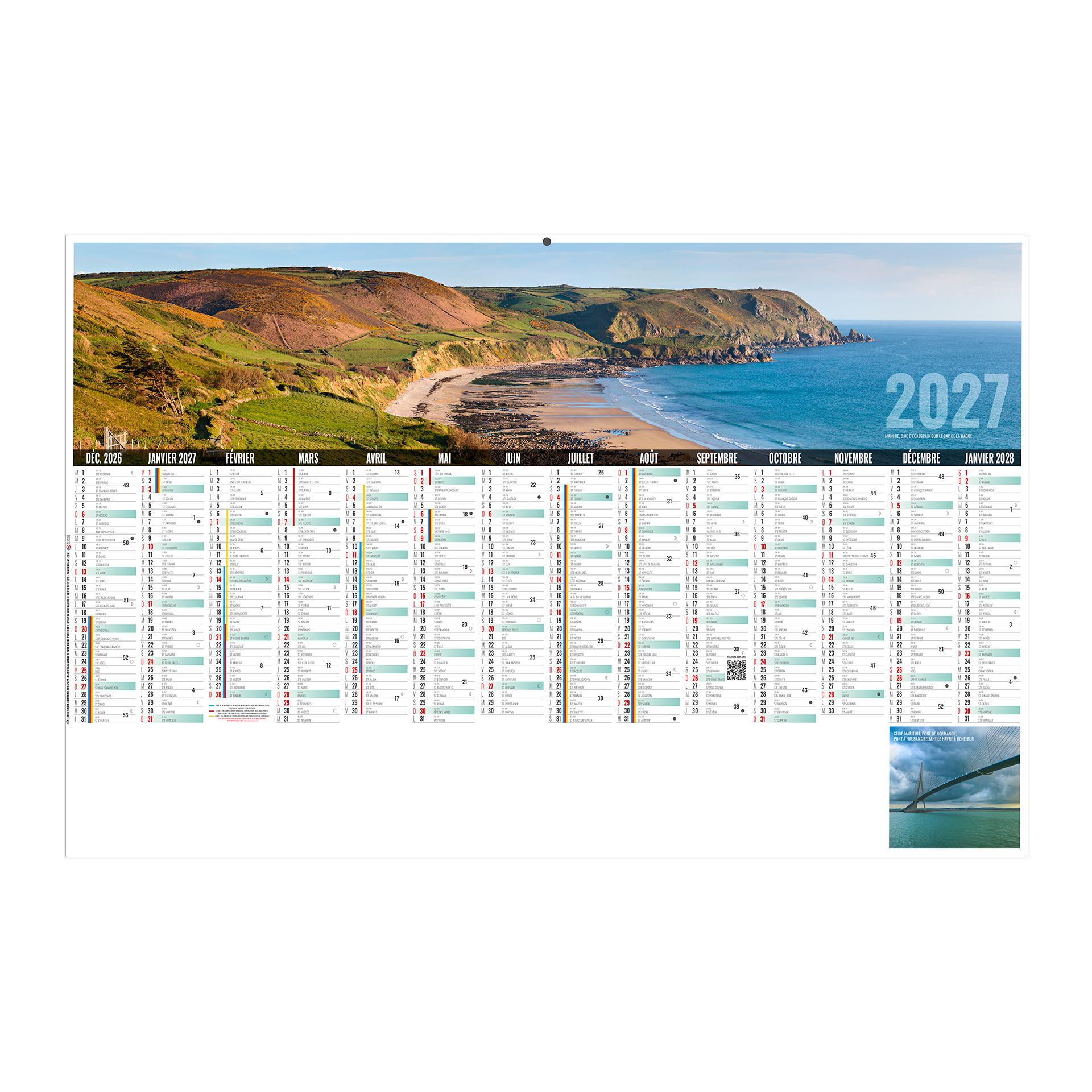 Libre choix normand 2027 – Calendrier avec logo - vue 1