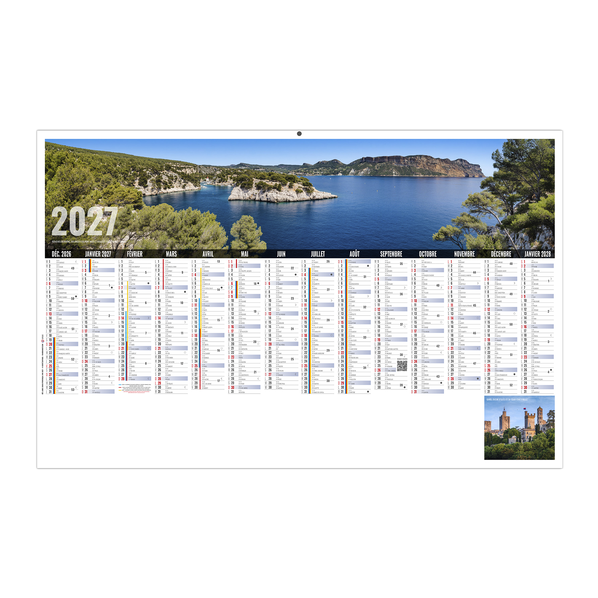 Libre choix provençal 2027 – Calendrier avec logo - vue 1