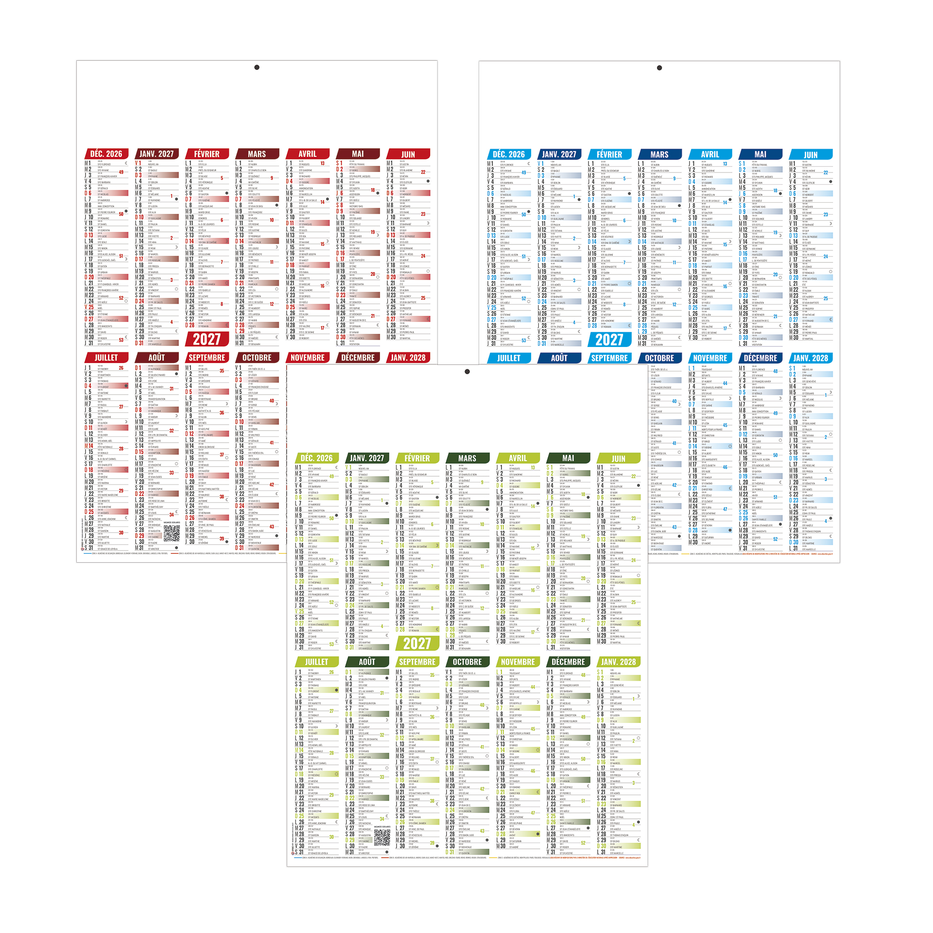 Marianne 2027 – Calendrier avec logo - vue 1