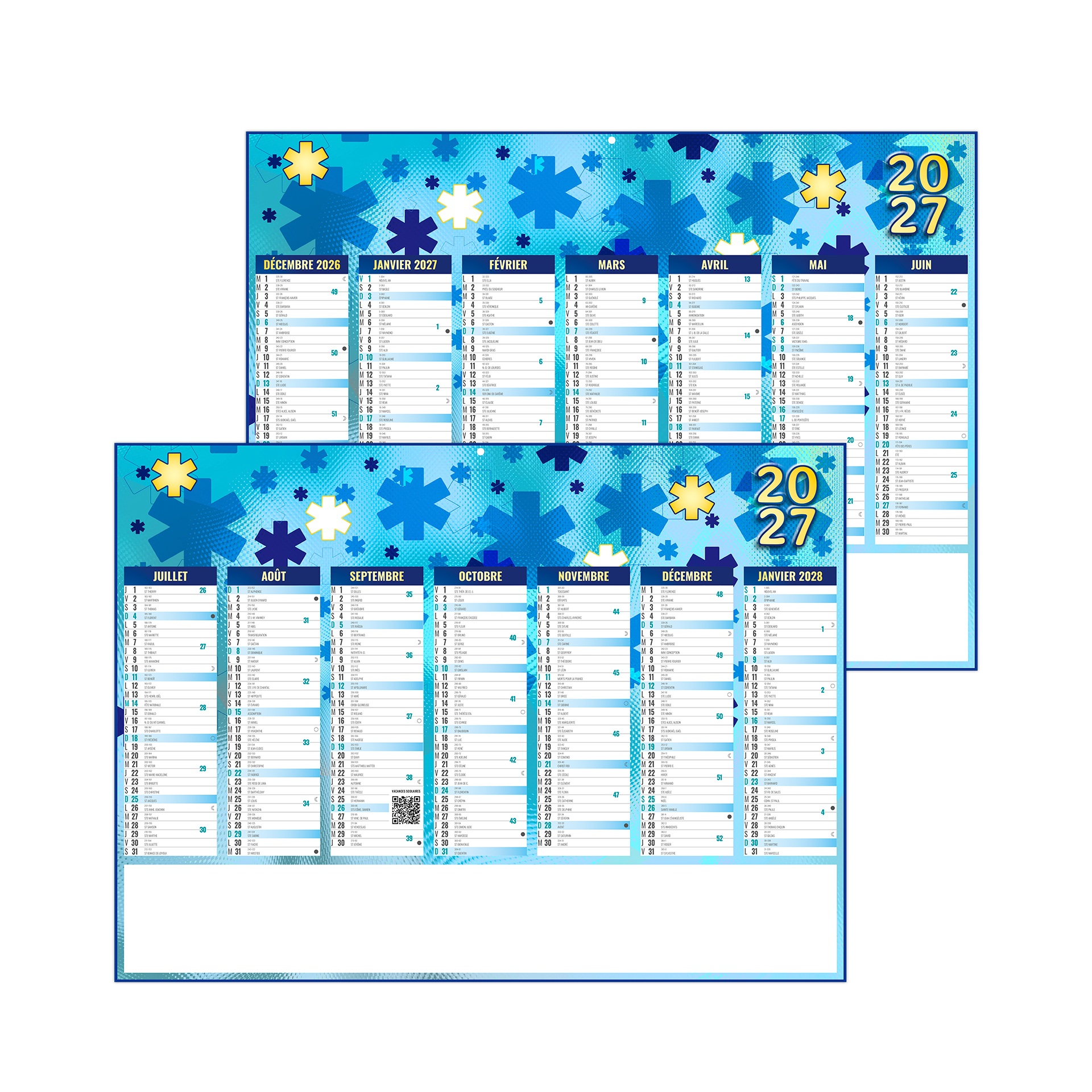 Matthieu 2027 – Calendrier avec logo - vue 1