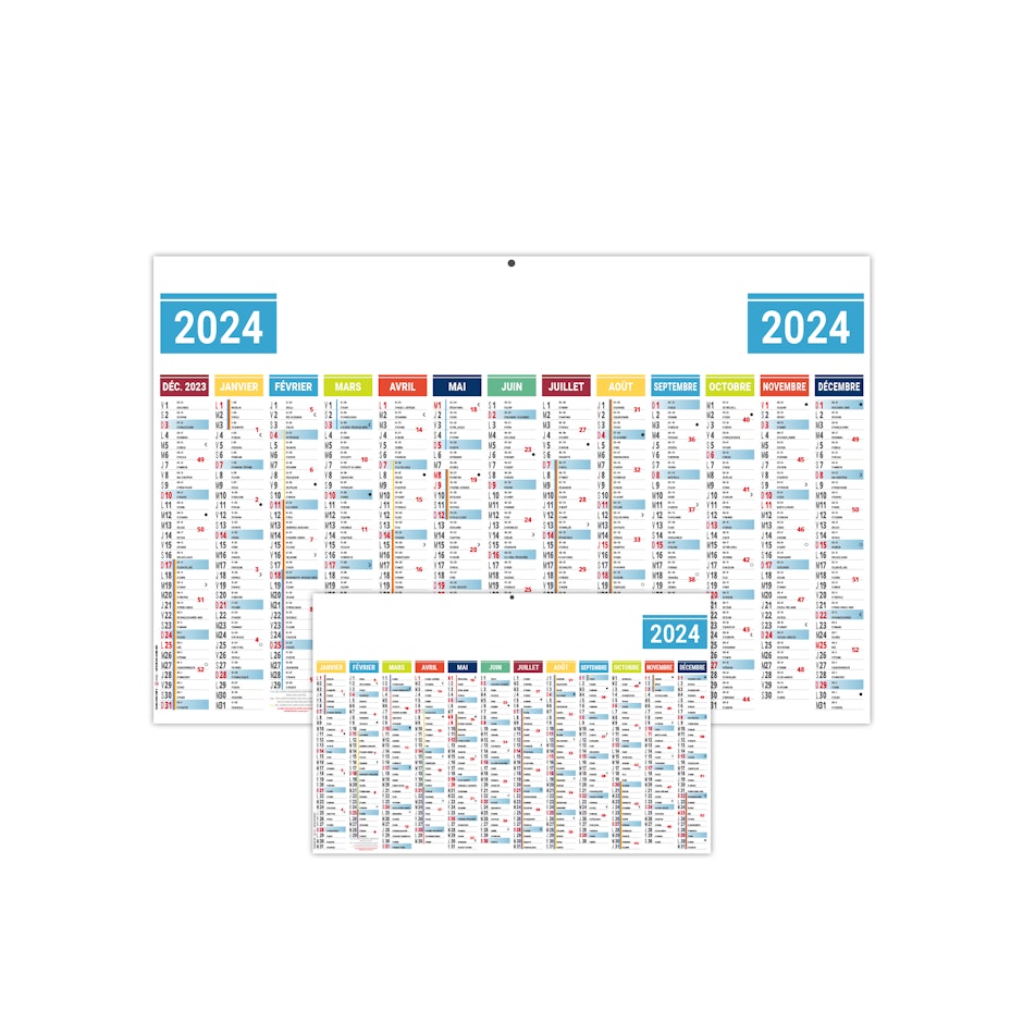 Calendrier mensuel 2024 - Graphiste