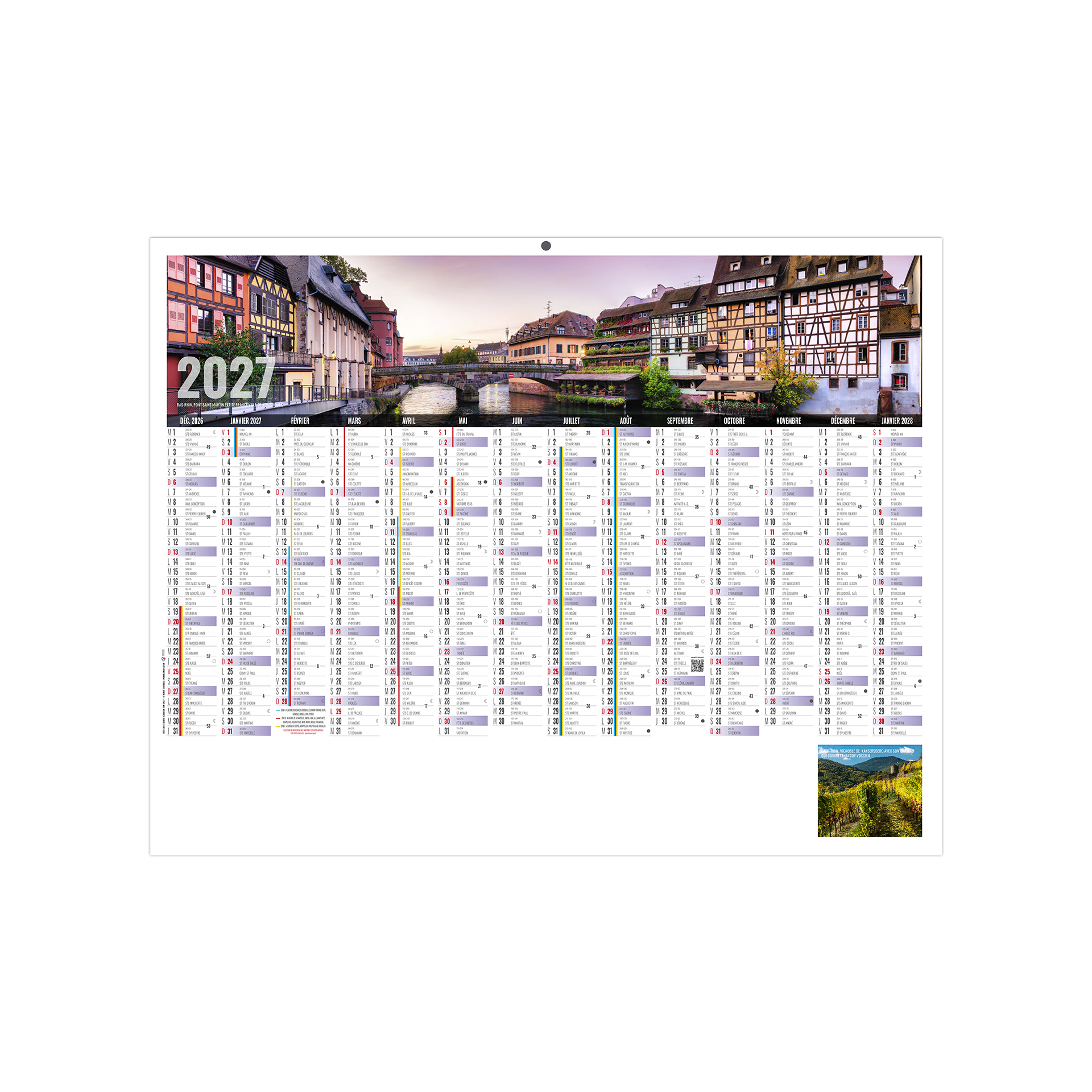 Libre choix alsacien 2027 – Calendrier avec logo - vue 2