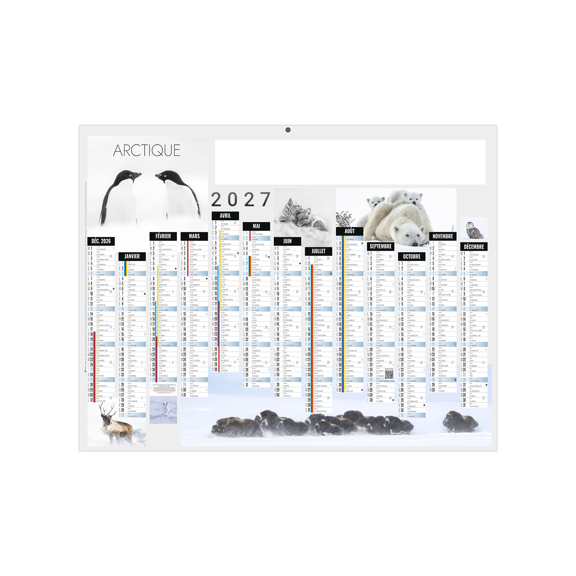 Arctique 2027 – Calendrier avec logo - vue 2