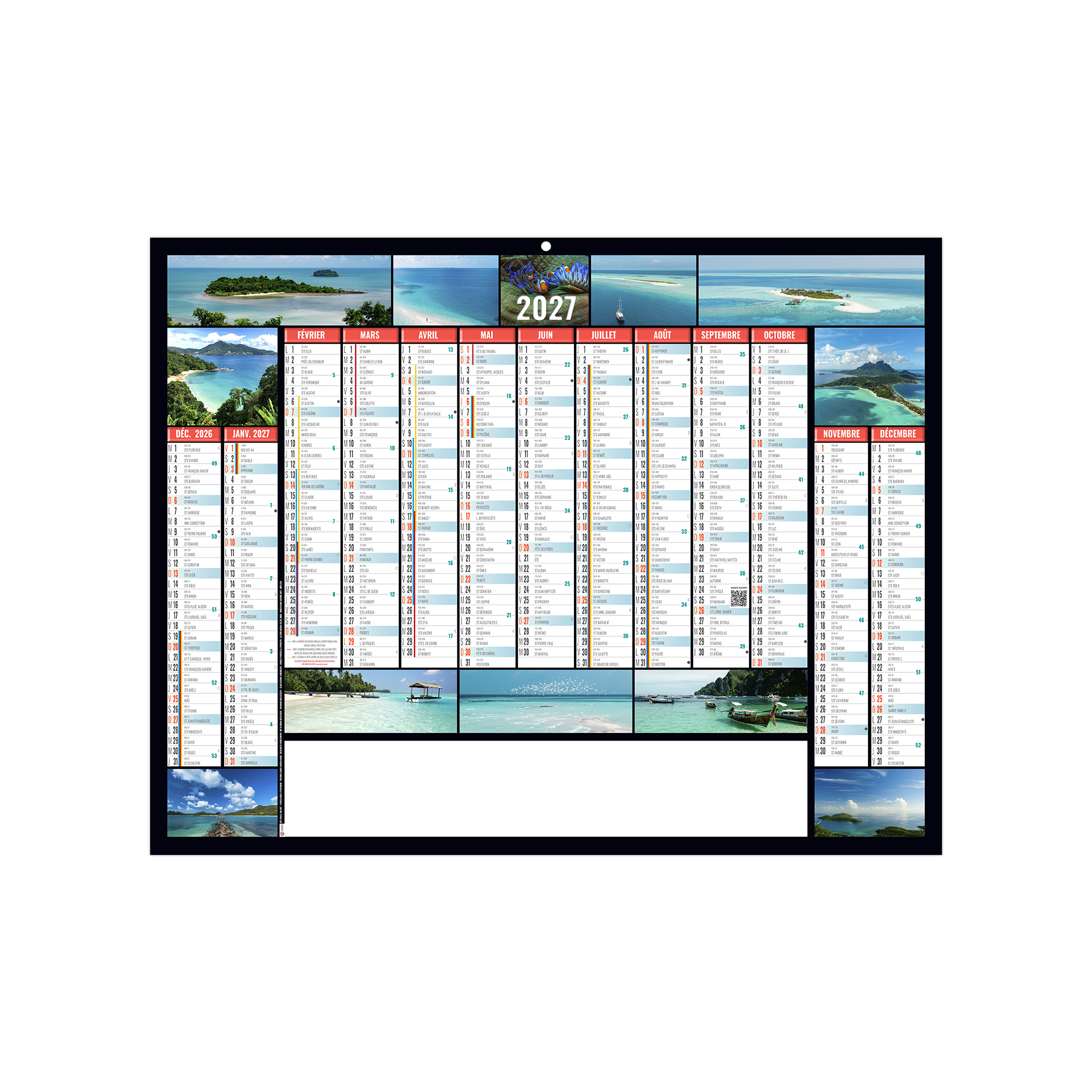Atolls 2027 – Calendrier avec logo - vue 2