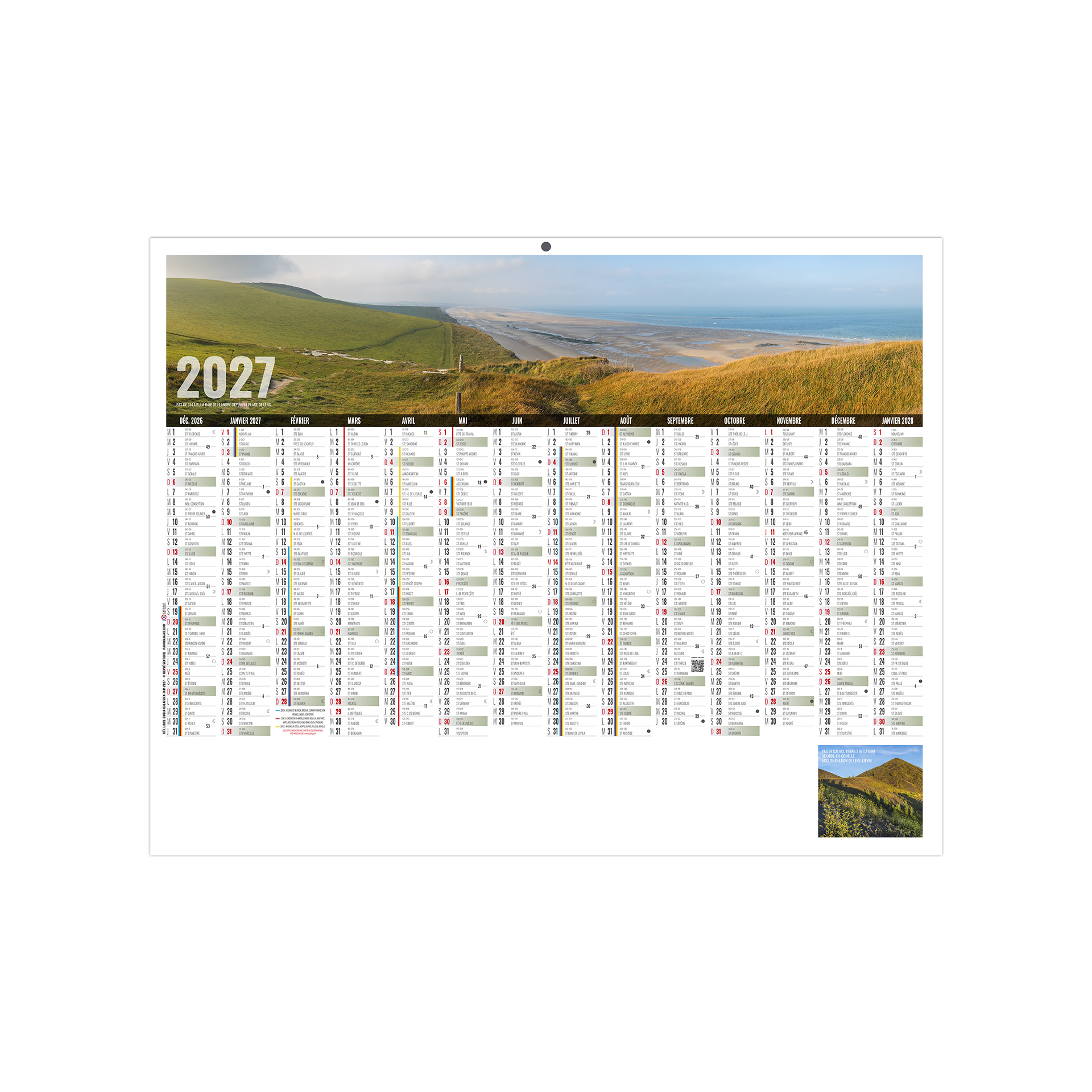 Libre choix calaisien 2027 – Calendrier avec logo - vue 2