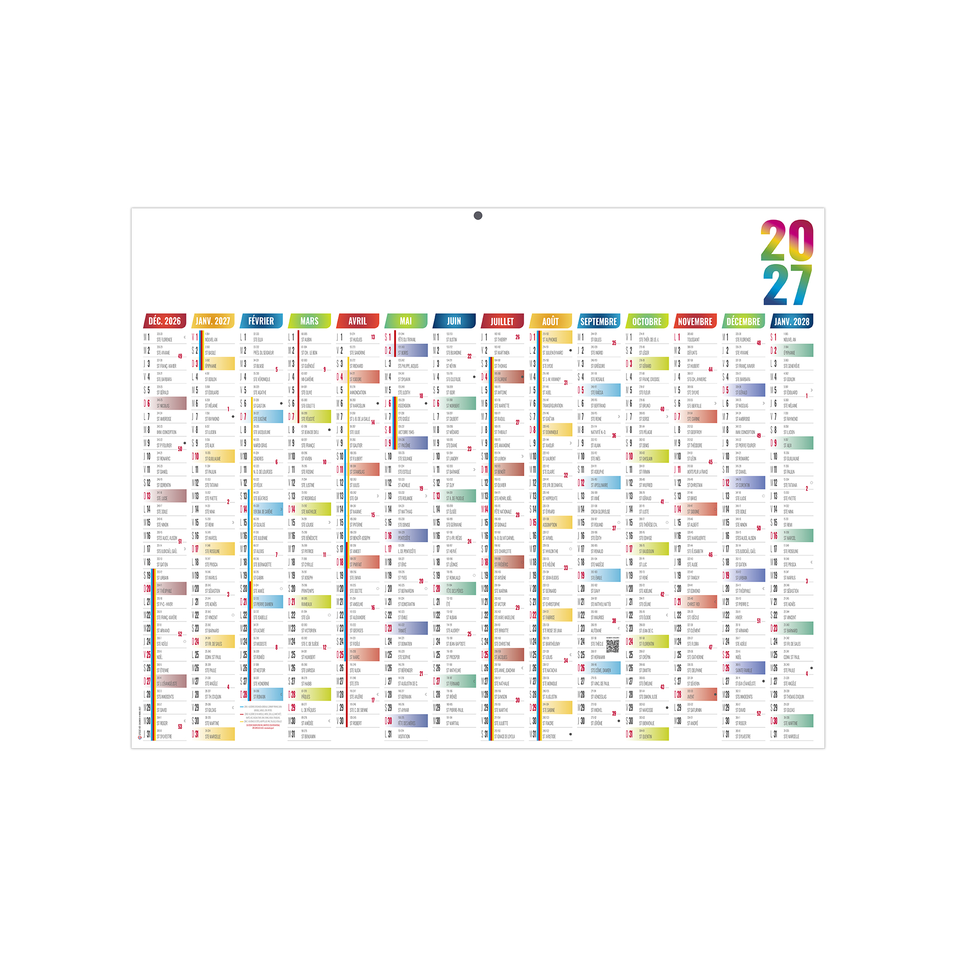 Casimir 2027 – Calendrier avec logo - vue 3