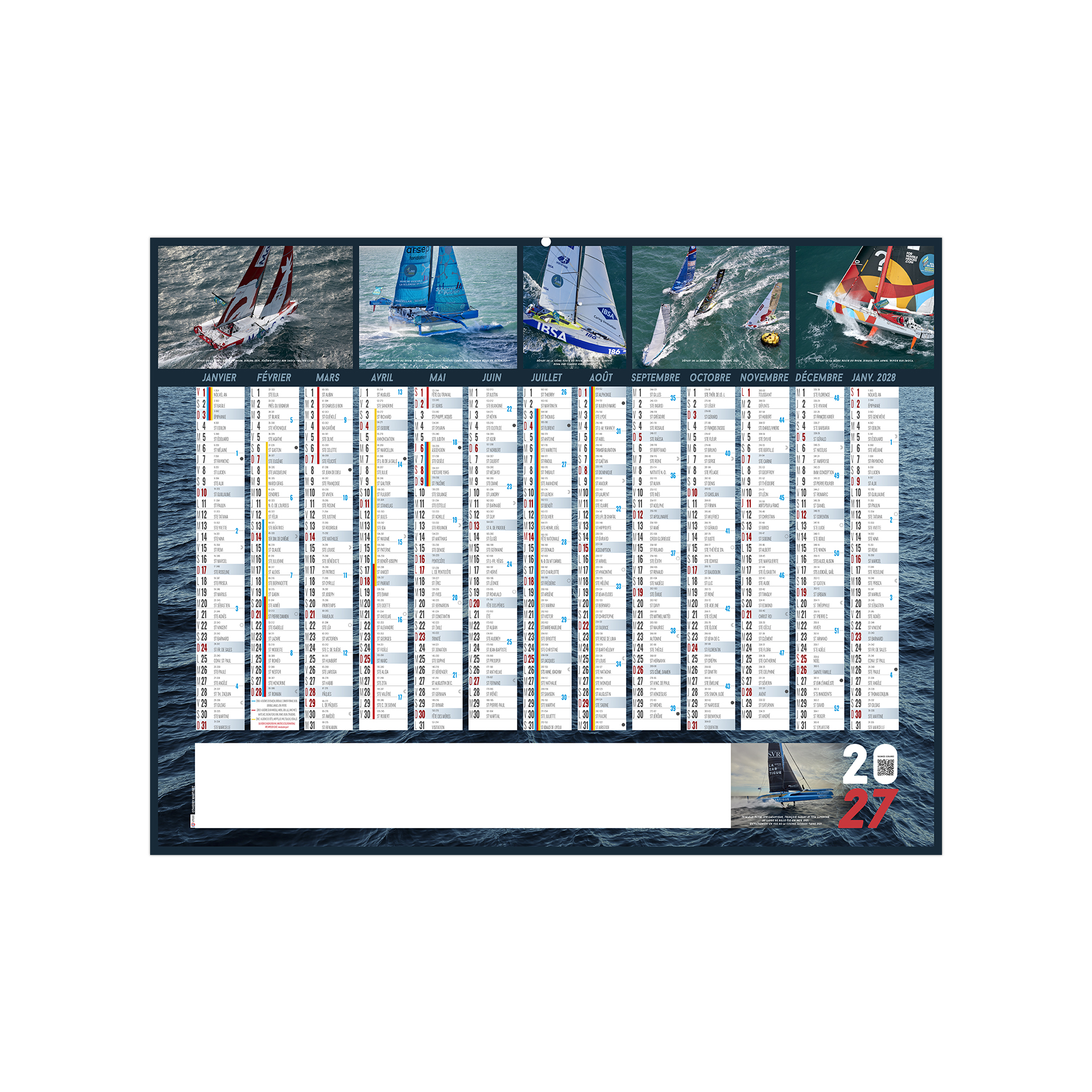 Course au large 2027 – Calendrier avec logo - vue 2