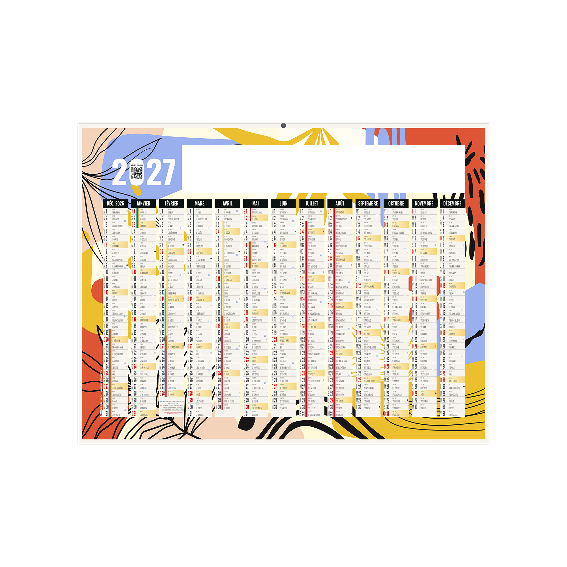 Flora 2027 – Calendrier avec logo - vue 2