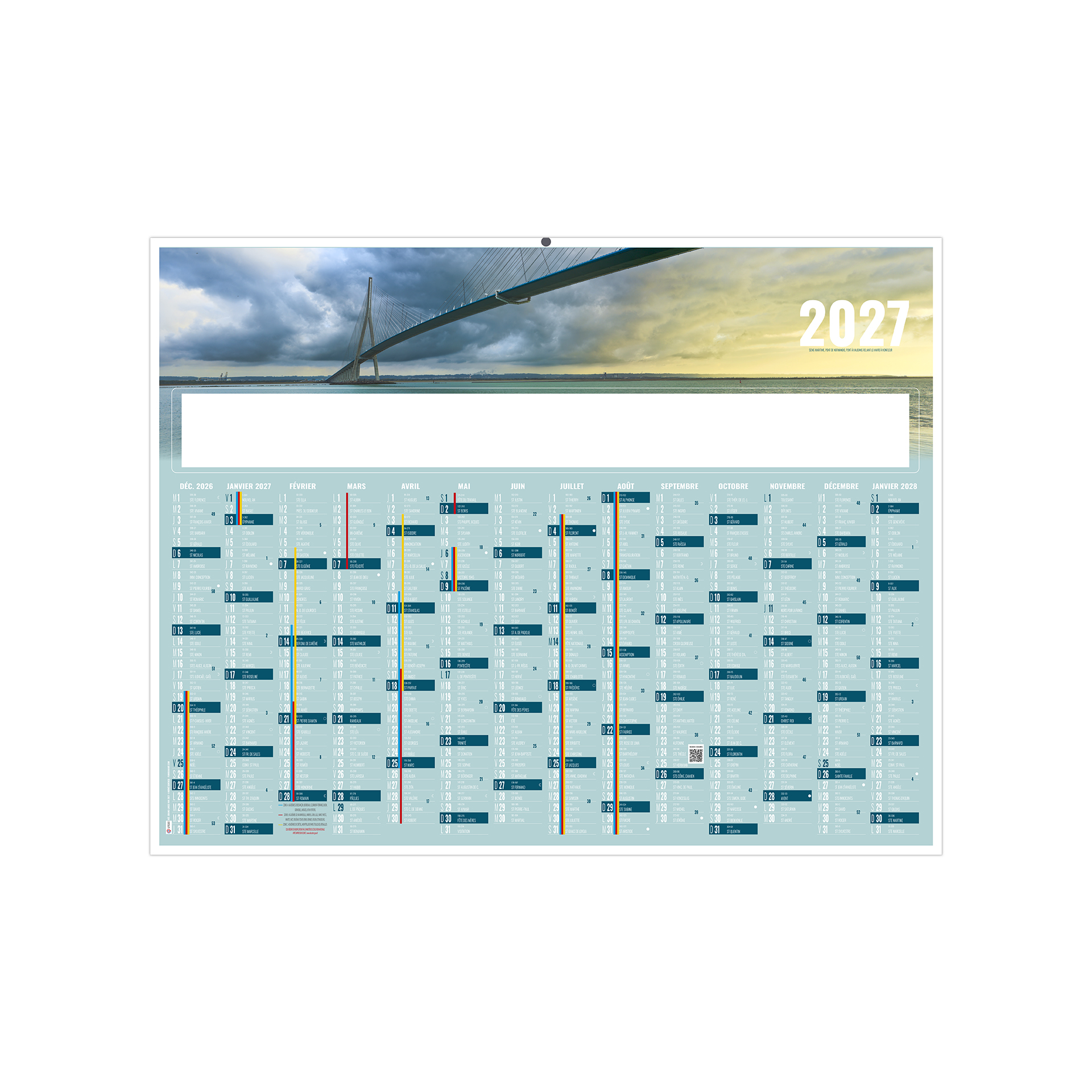 Grand large 2027 – Calendrier avec logo - vue 2