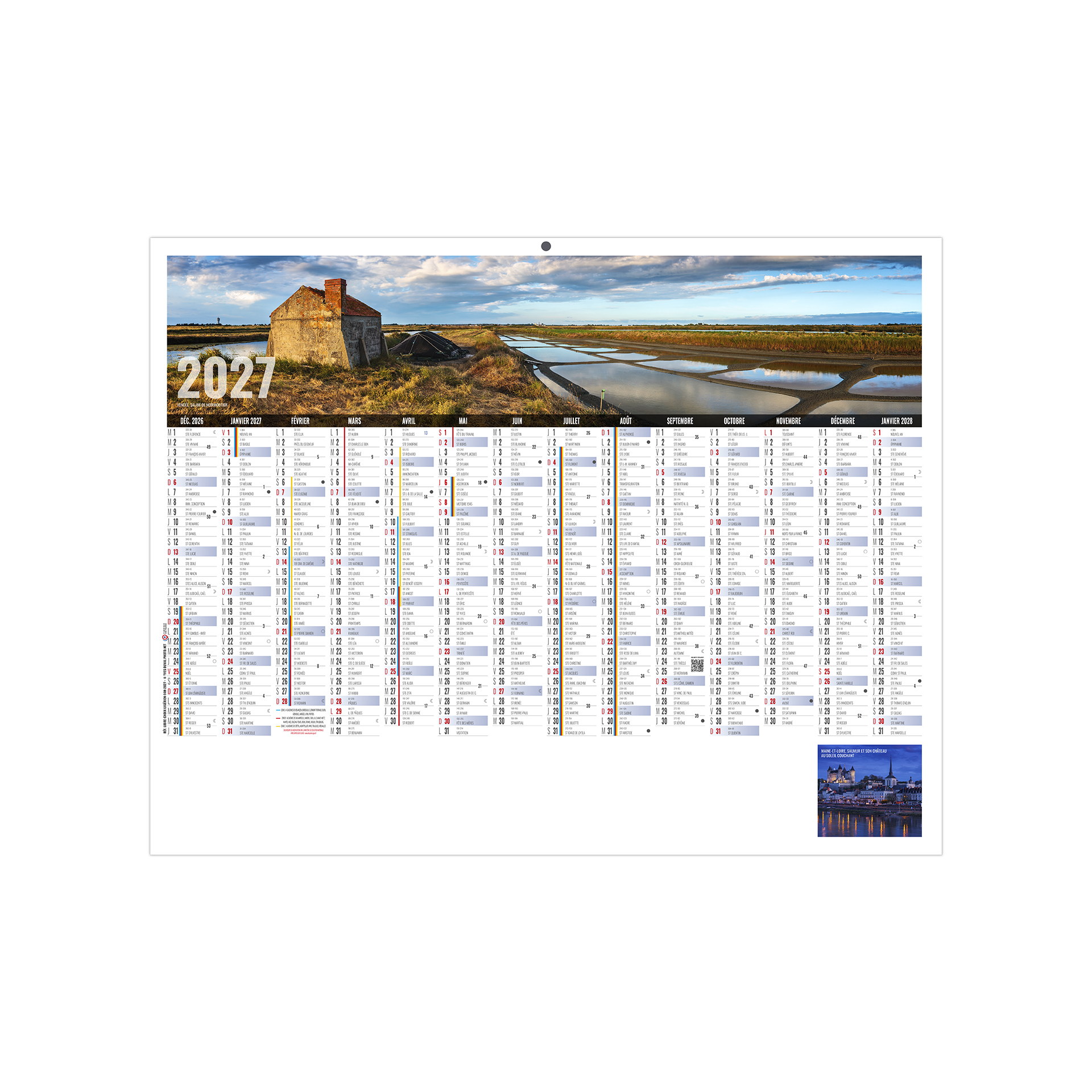 Libre choix ligérien 2027 – Calendrier avec logo - vue 2