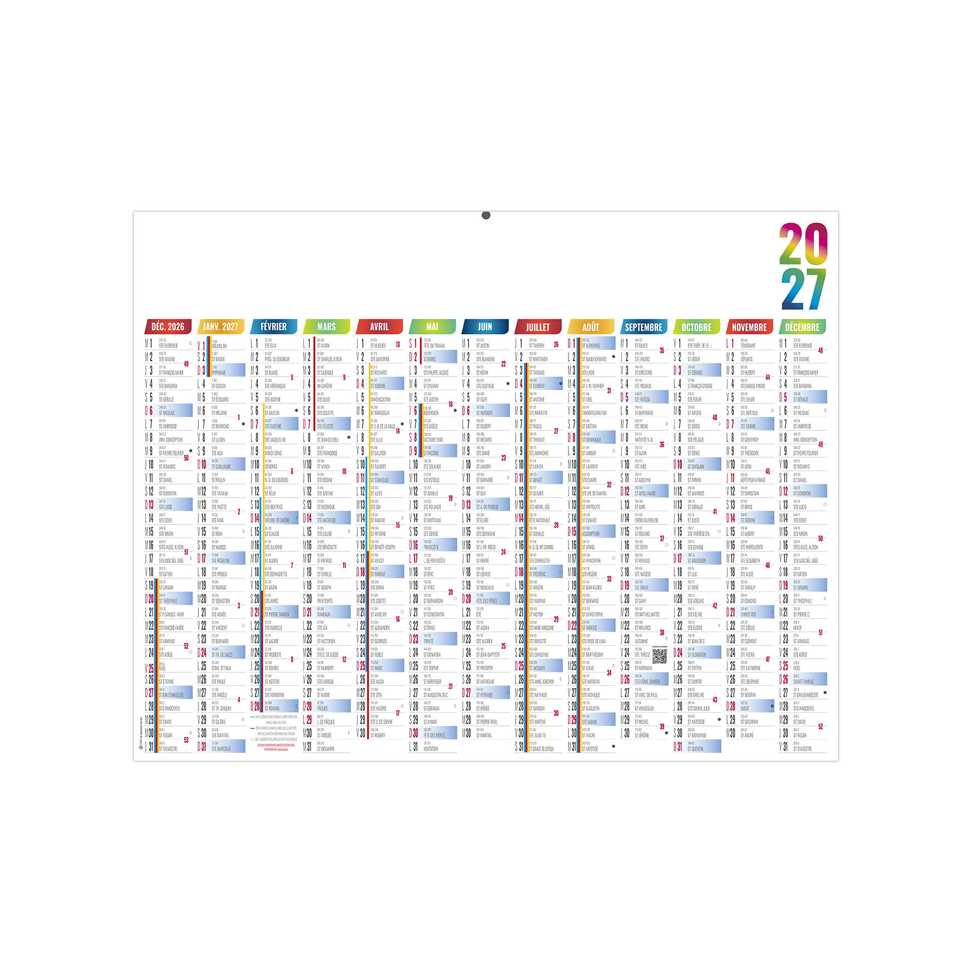 Maximilien 2027 – Calendrier avec logo - vue 3