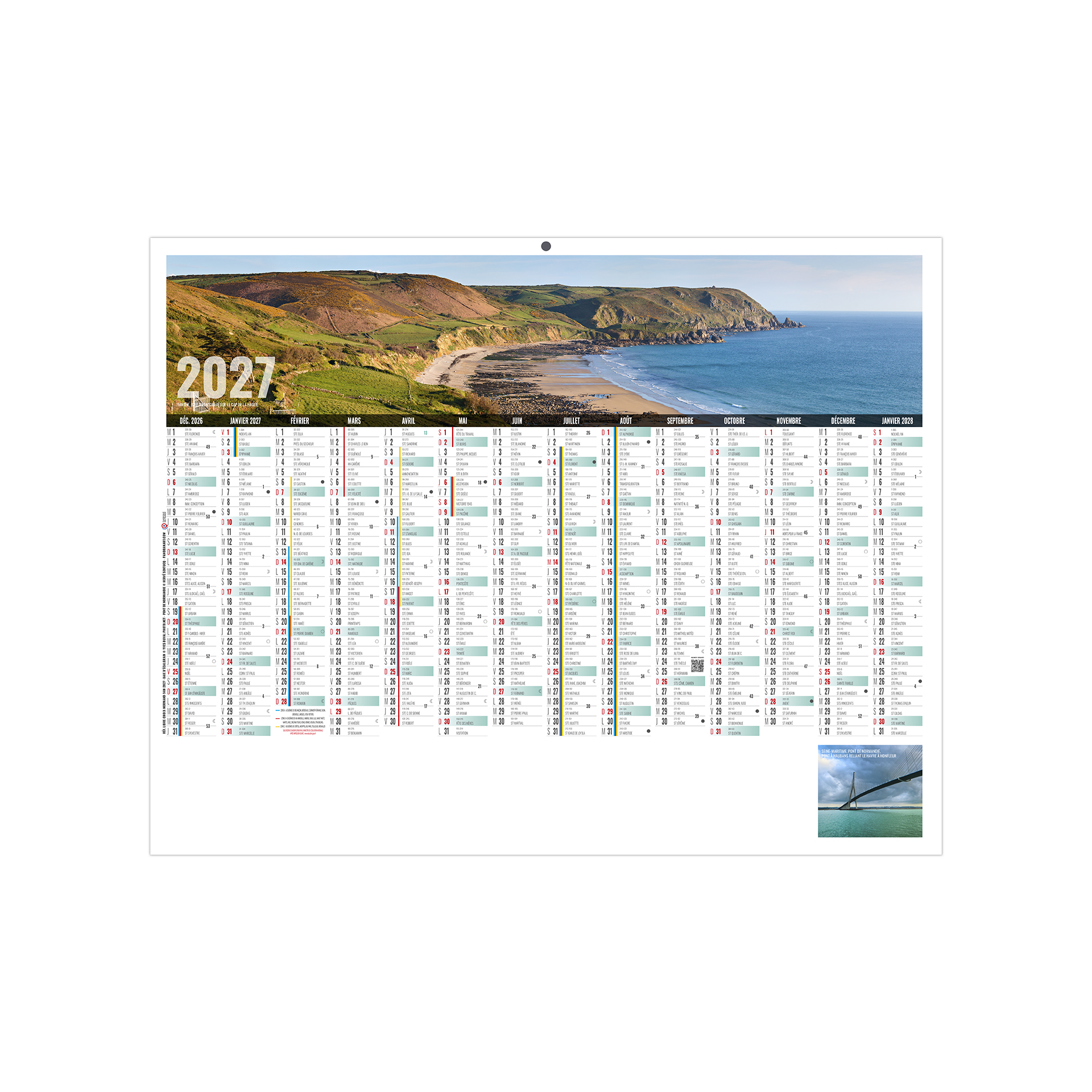 Libre choix normand 2027 – Calendrier avec logo - vue 2