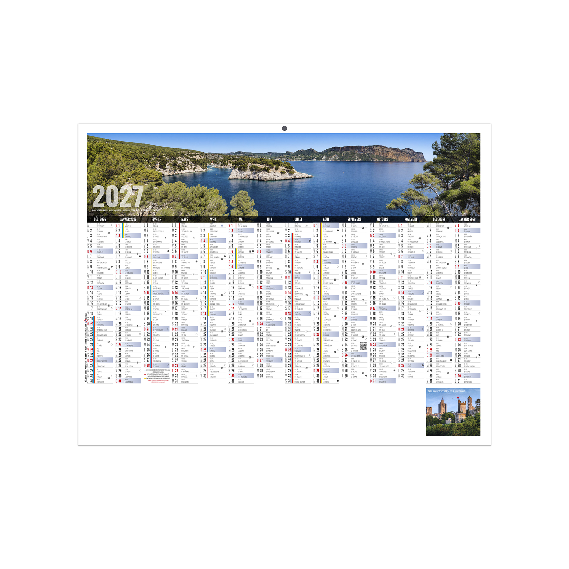 Libre choix provençal 2027 – Calendrier avec logo - vue 2