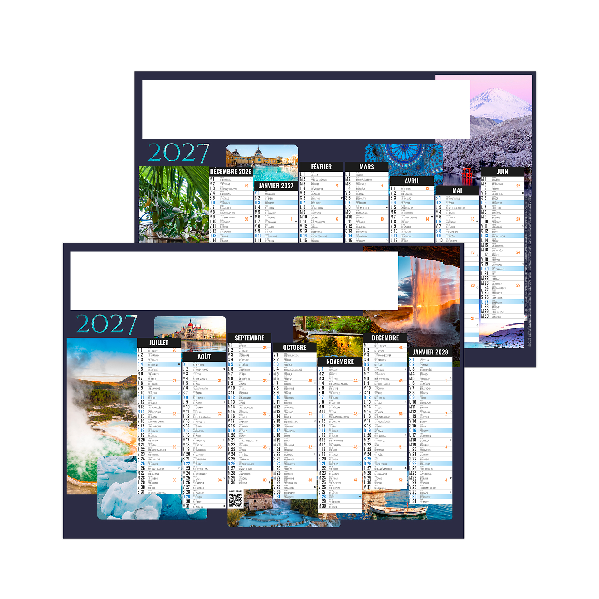 Nature 2027 – Calendrier avec logo - vue 1