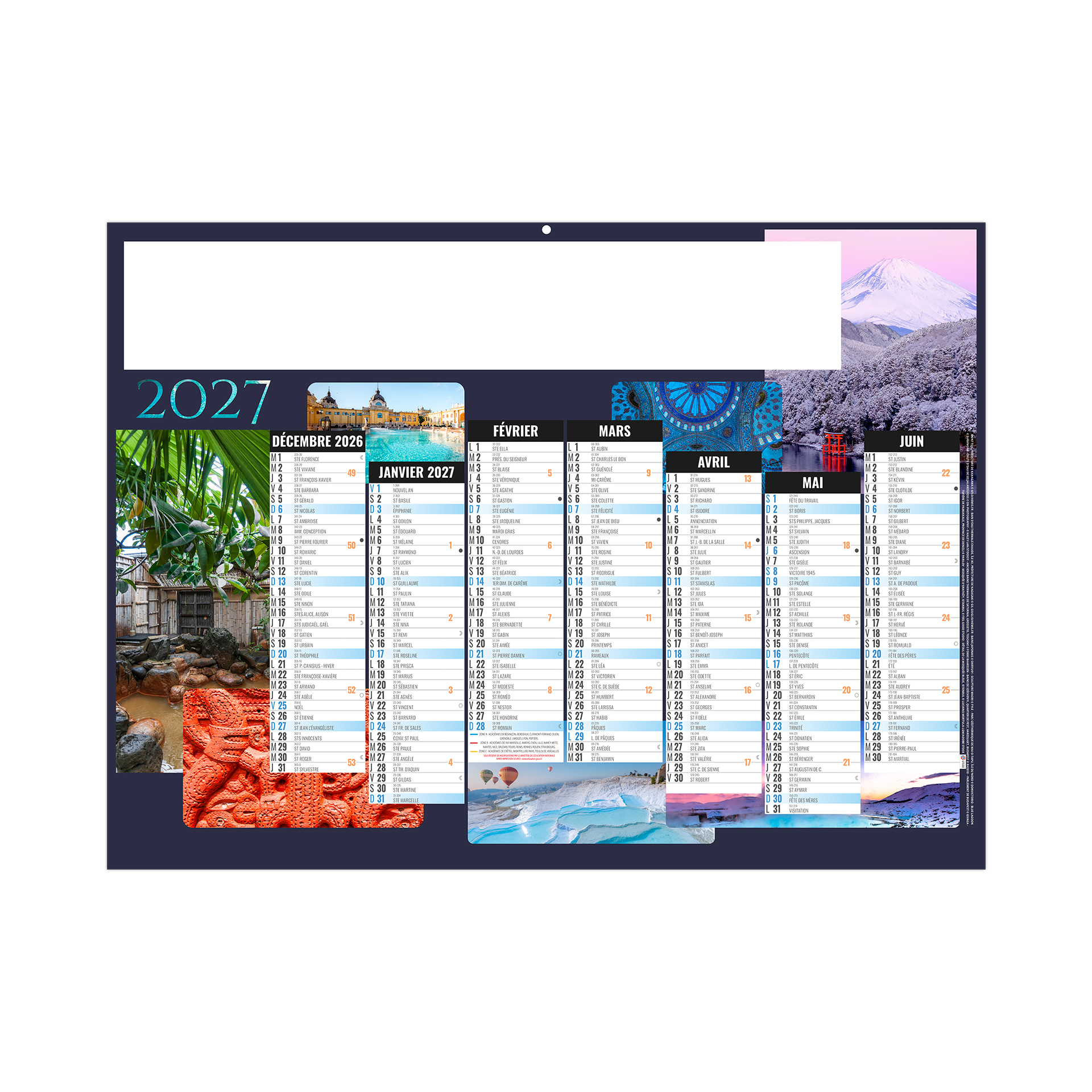 Nature 2027 – Calendrier avec logo - vue 2