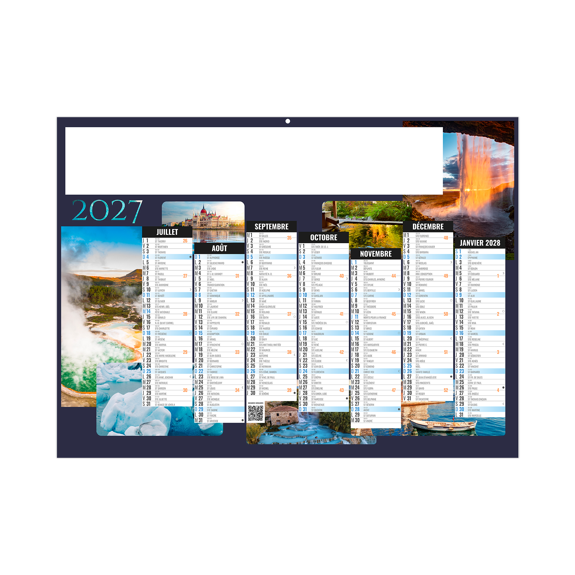 Nature 2027 – Calendrier avec logo - vue 3